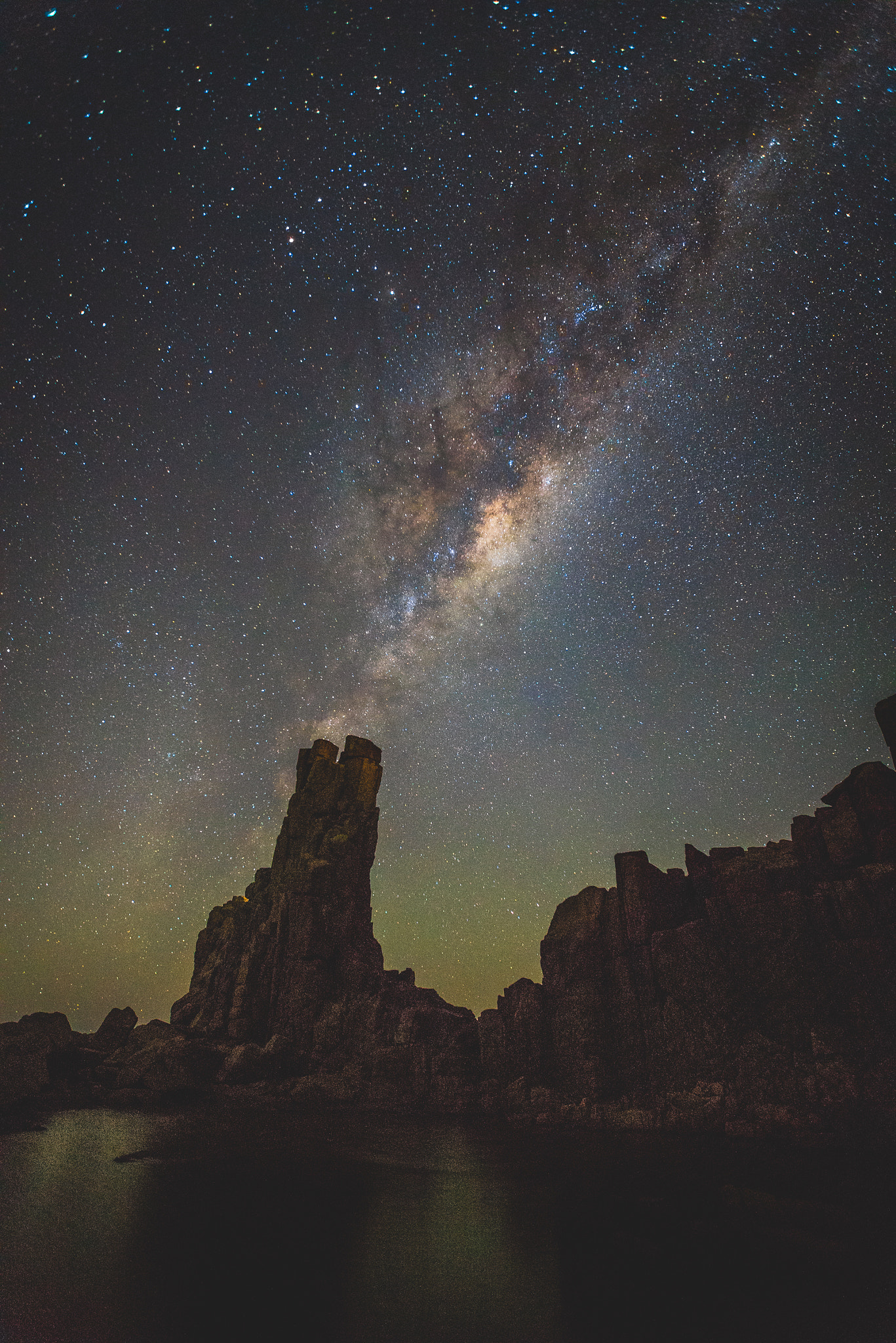 Sony a7R + Canon EF 16-35mm F2.8L II USM sample photo. Starry quarry photography