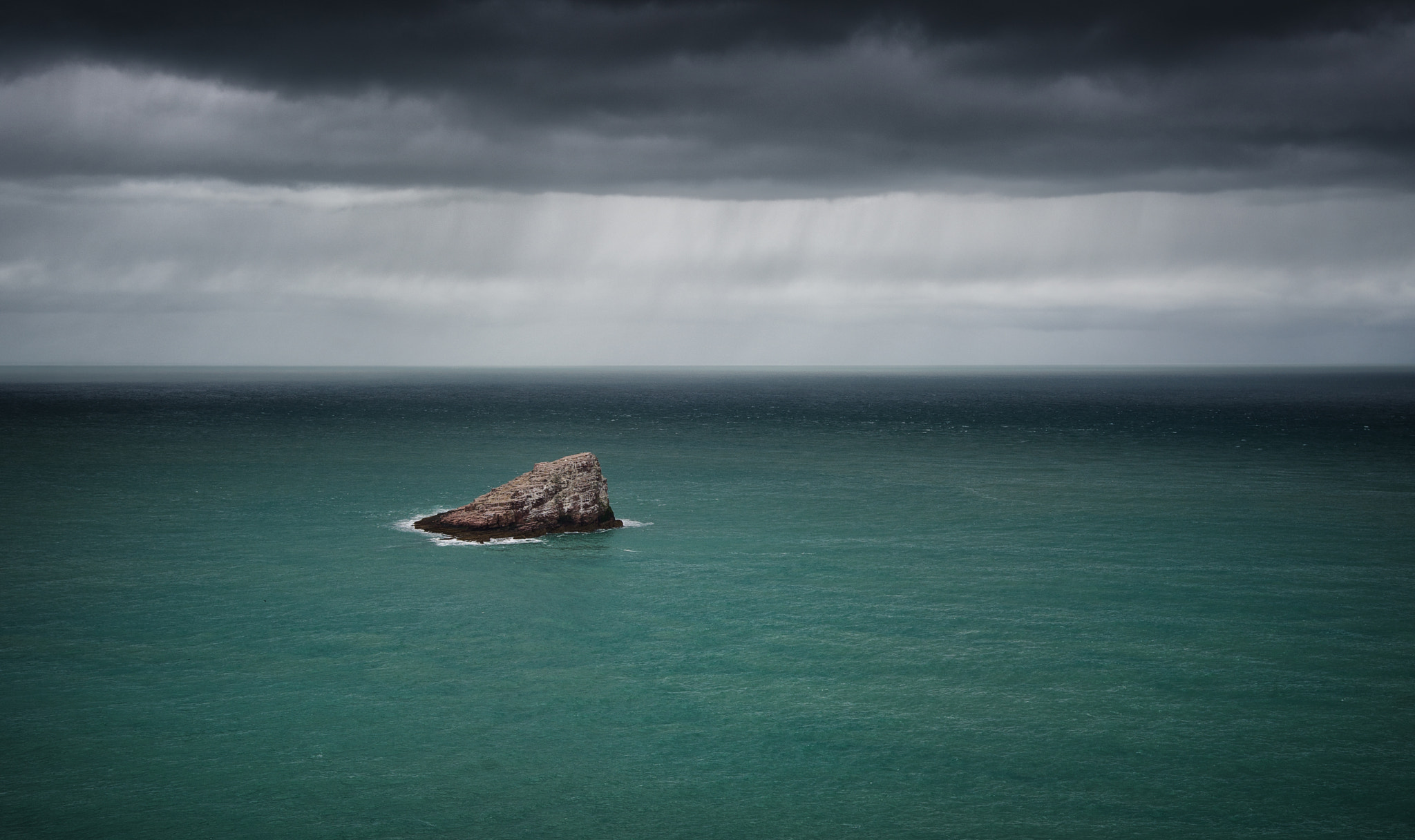 Nikon D3S sample photo. ... alone in turquoise & grey photography