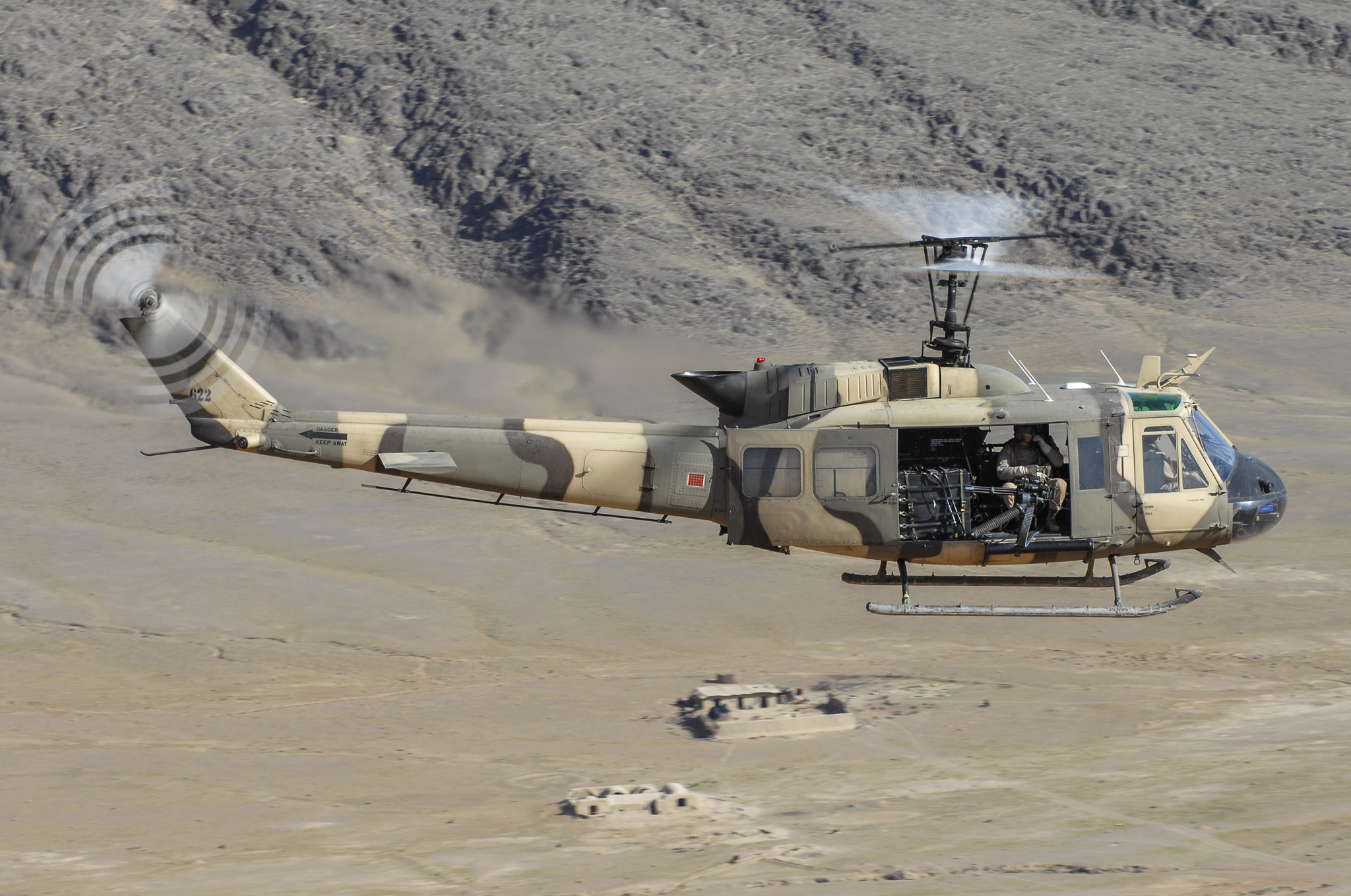 Nikon D2X sample photo. Huey ii over afghanistan photography