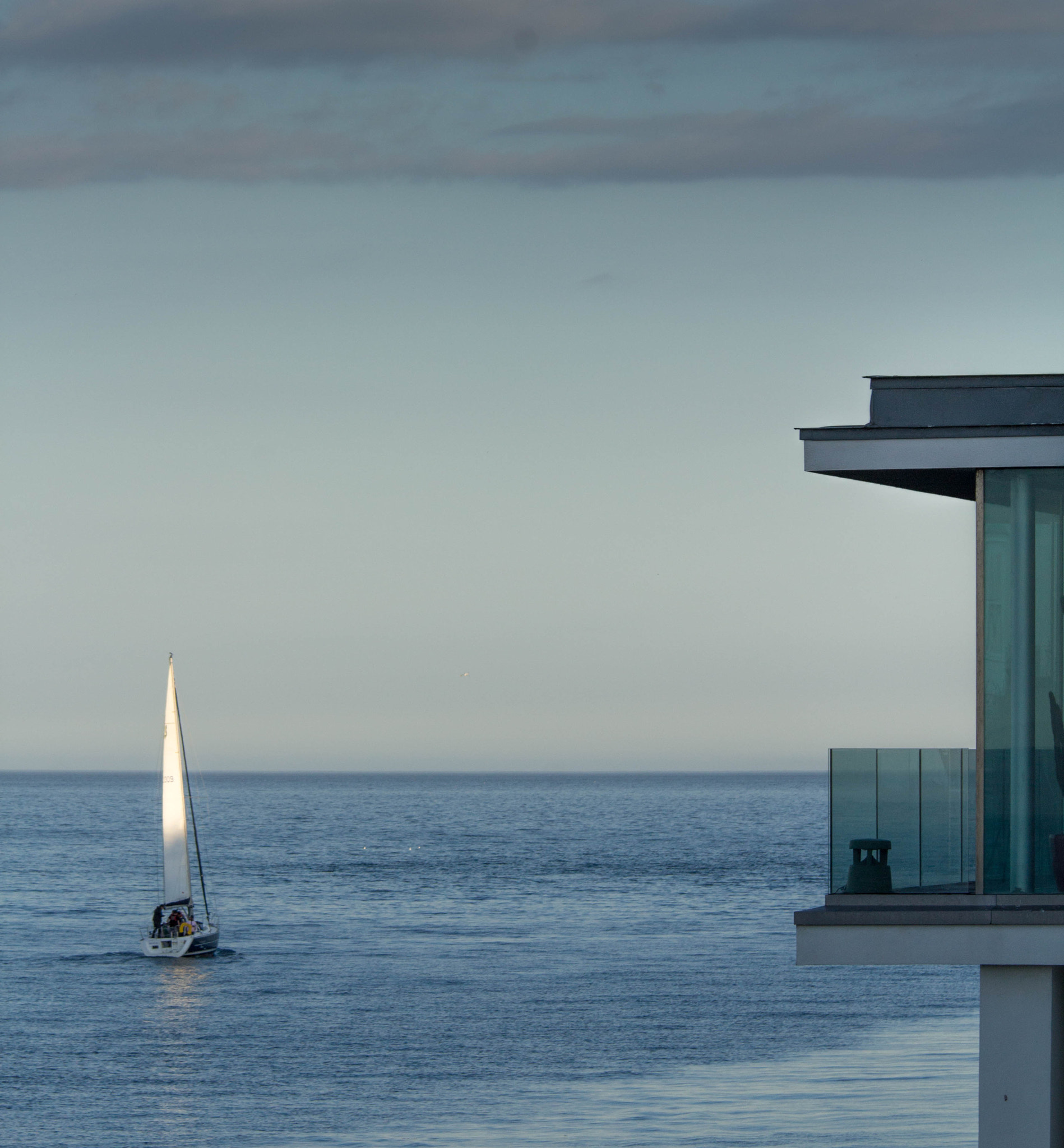 Canon EF 70-200mm F4L IS USM sample photo. Dalkey sailboat photography