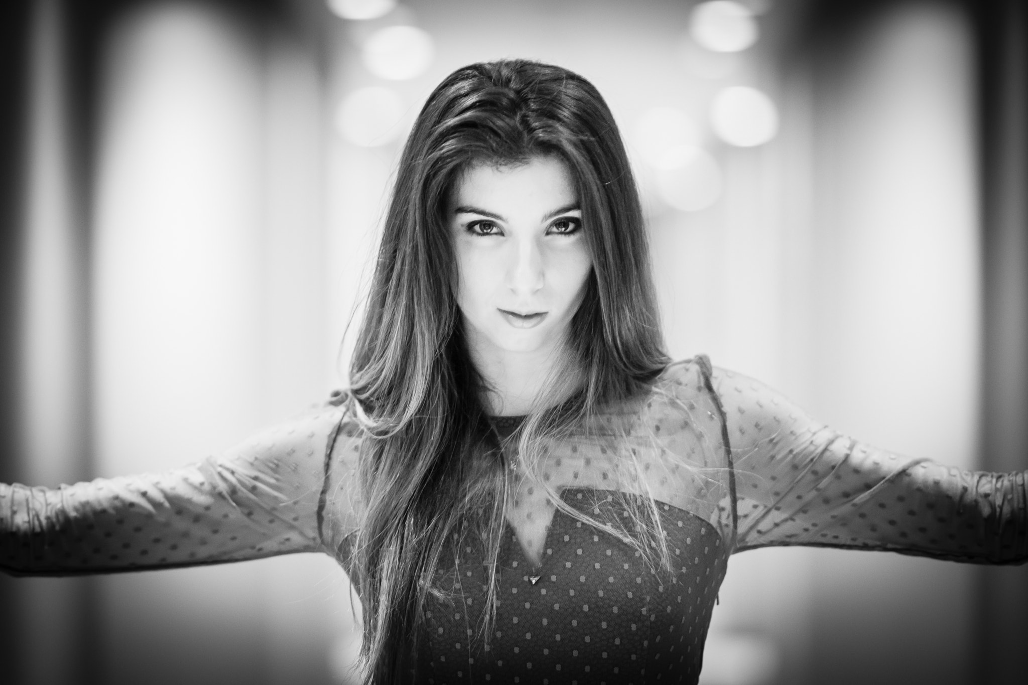 Sony Sonnar T* 135mm F1.8 ZA sample photo. B&w symmetry photography