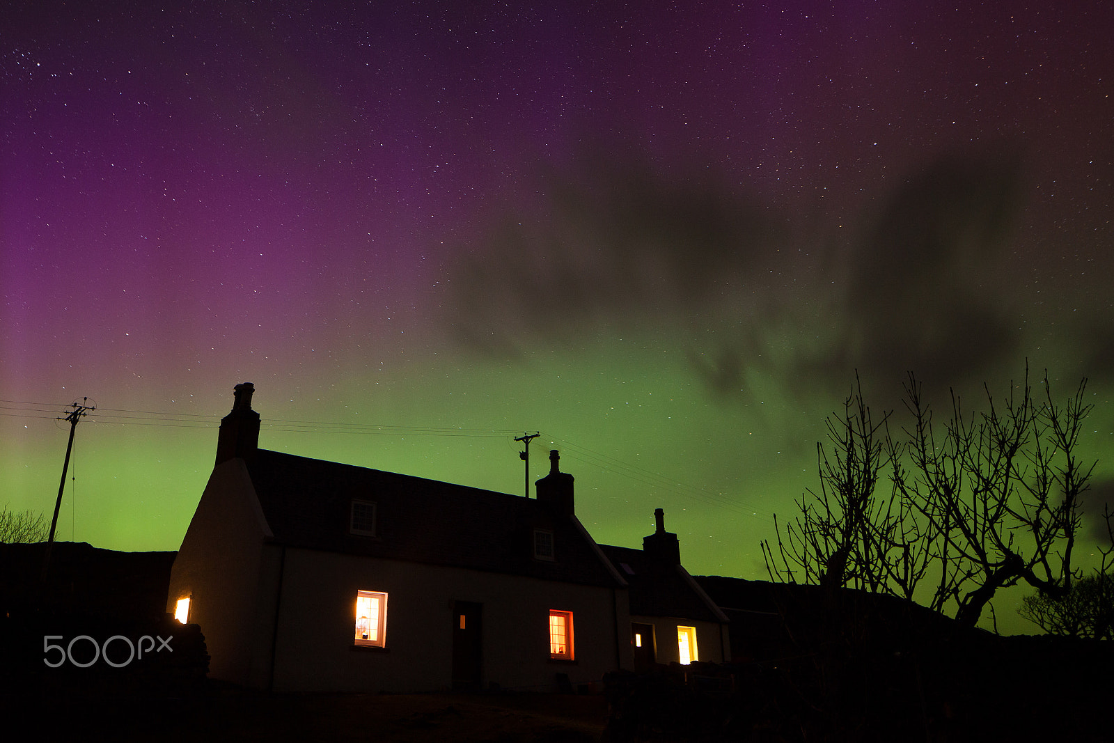 Canon EOS 5D Mark II + Canon TS-E 24.0mm f/3.5 L II sample photo. Stoer aurora photography