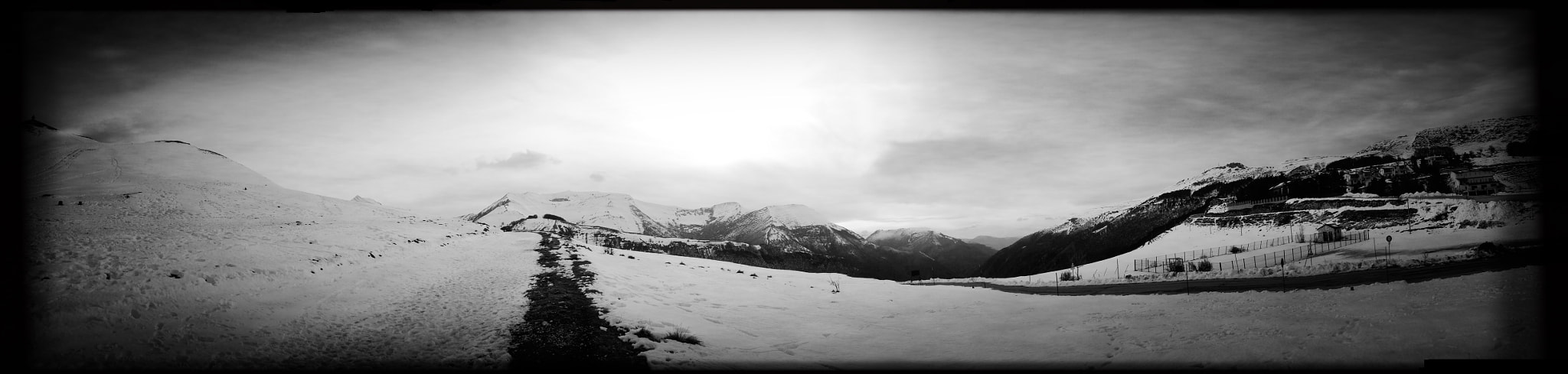 Hipstamatic 312 sample photo. Sibillini national park - winter 2016 photography