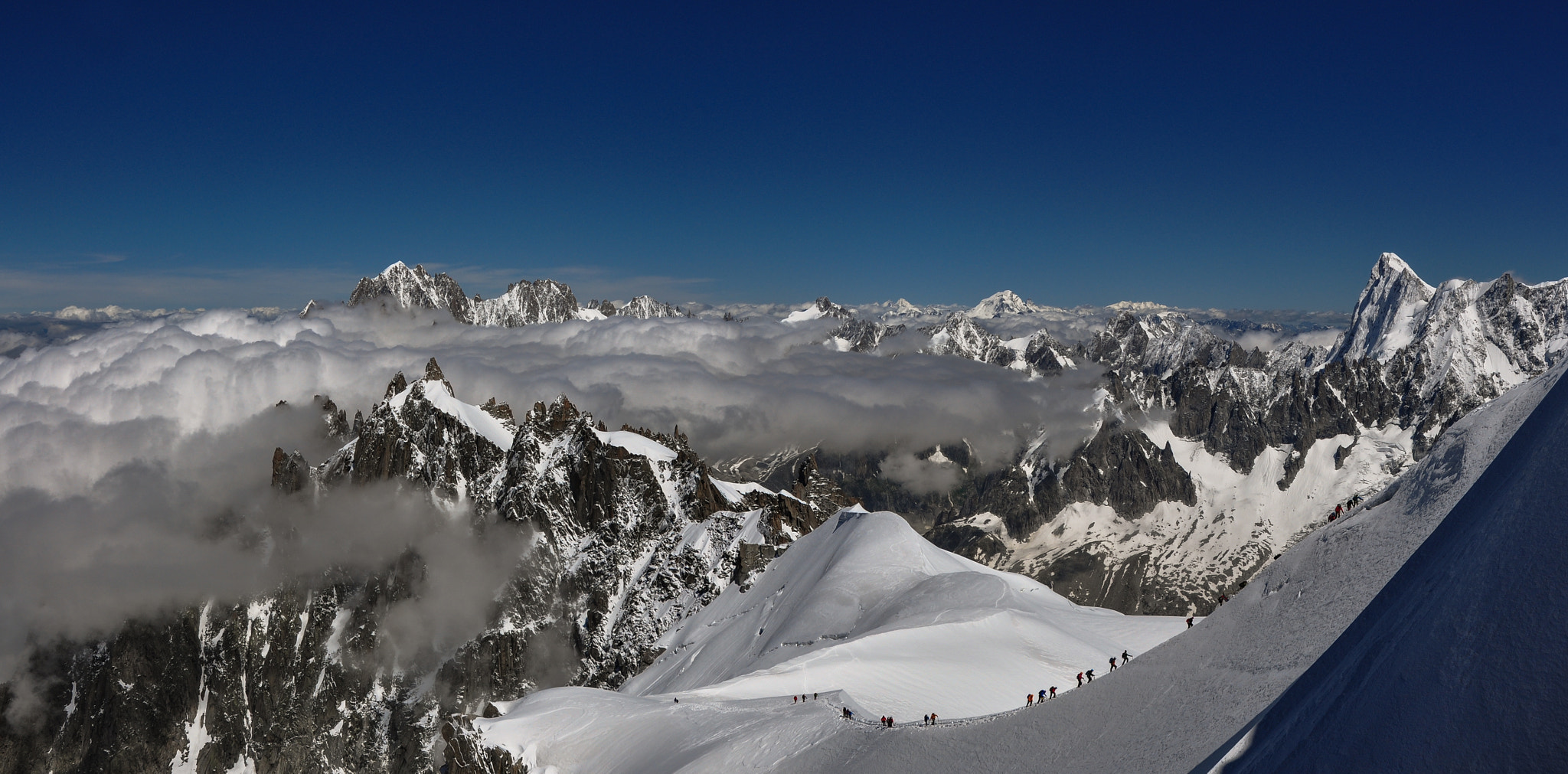 Panorama from Aiguille du Midi