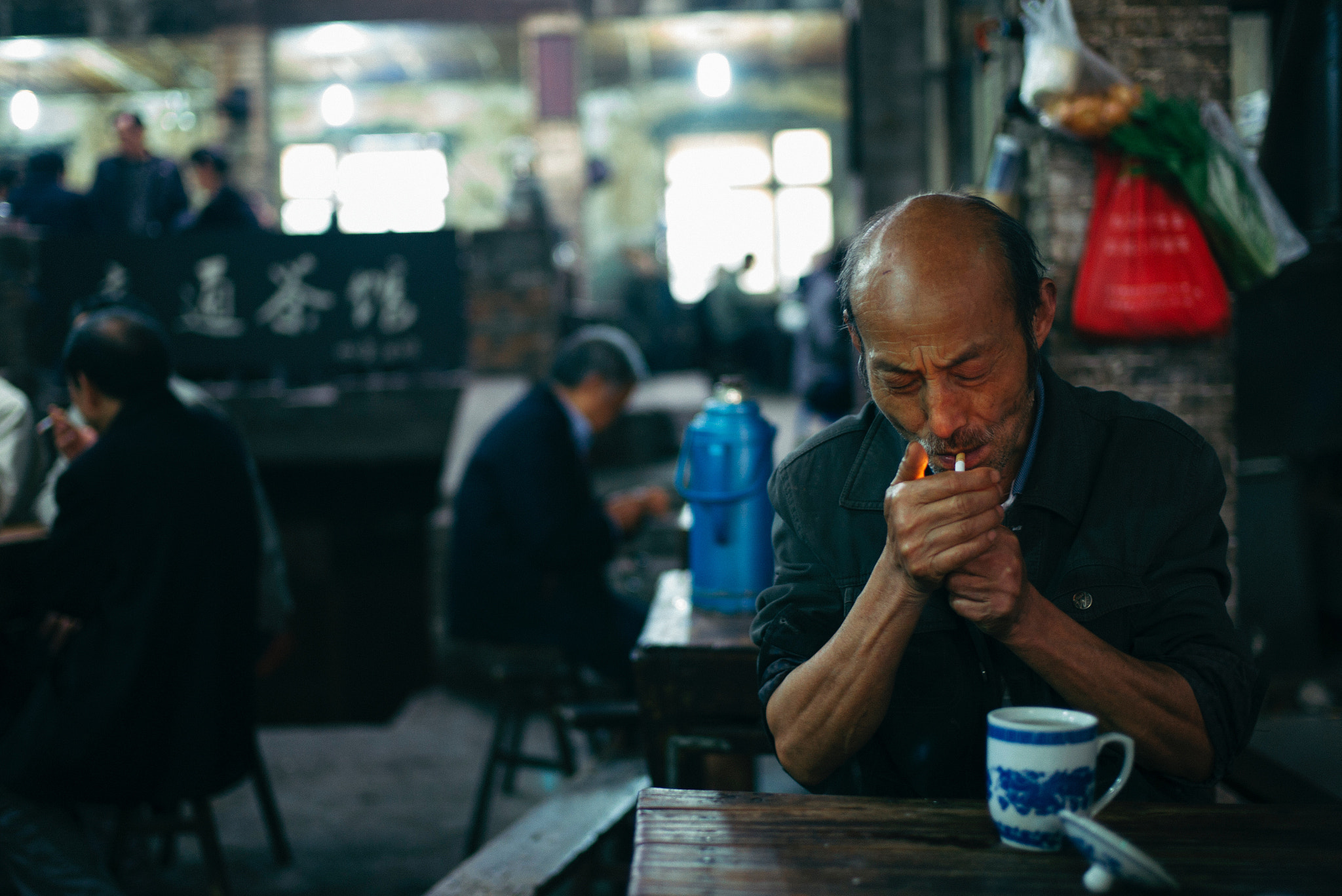 Light a cigarette for myself