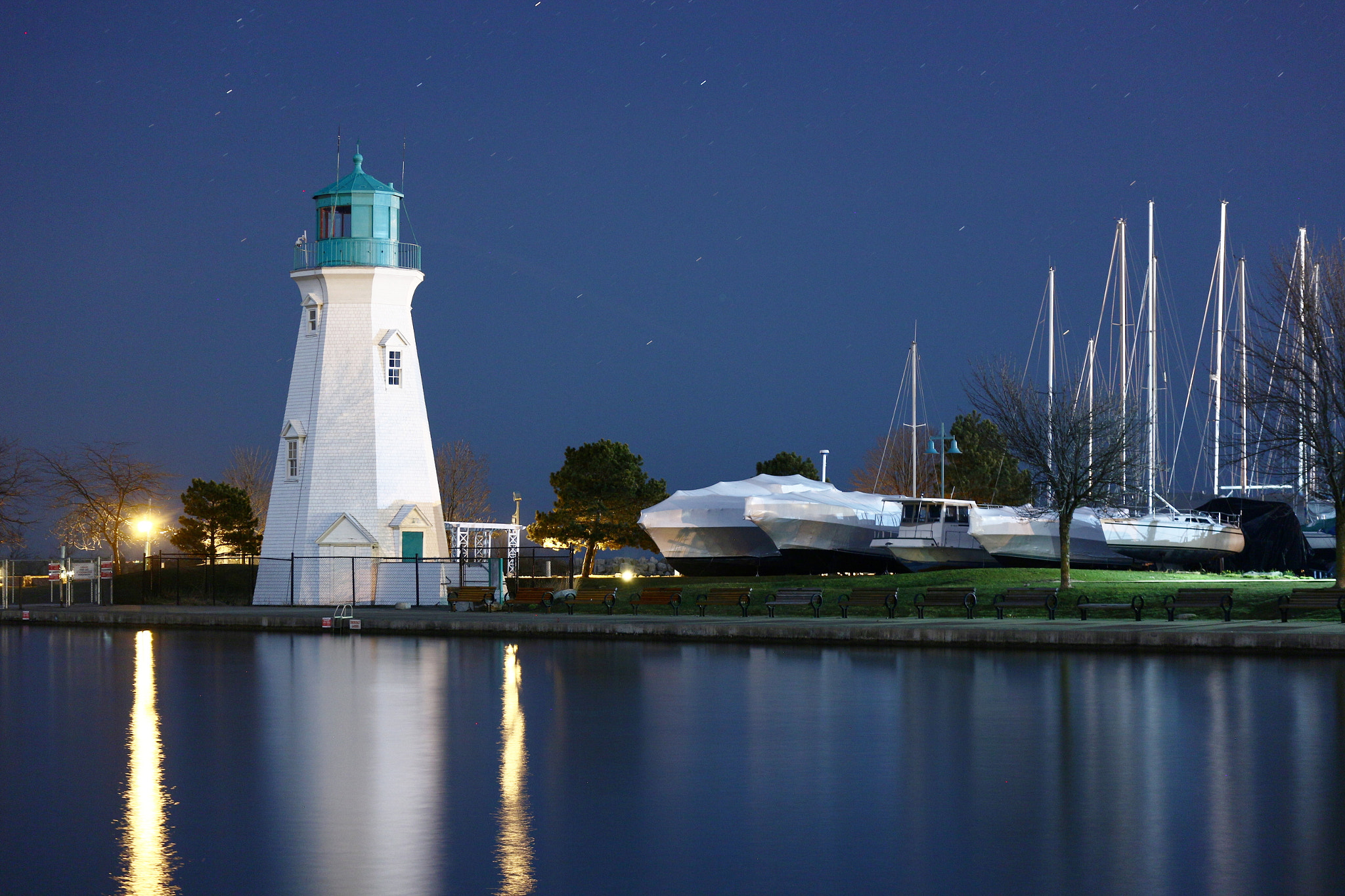 Canon EOS M sample photo. Lighthouse at port dalhousie photography