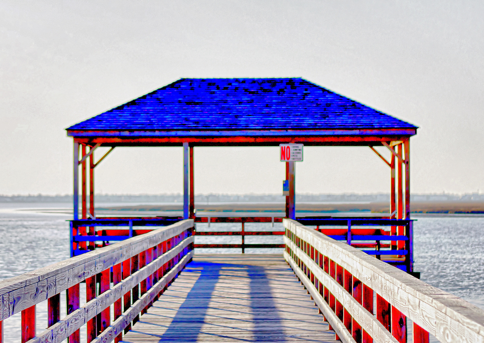 Canon EF75-300mm f/4-5.6 sample photo. Somers point pier photography