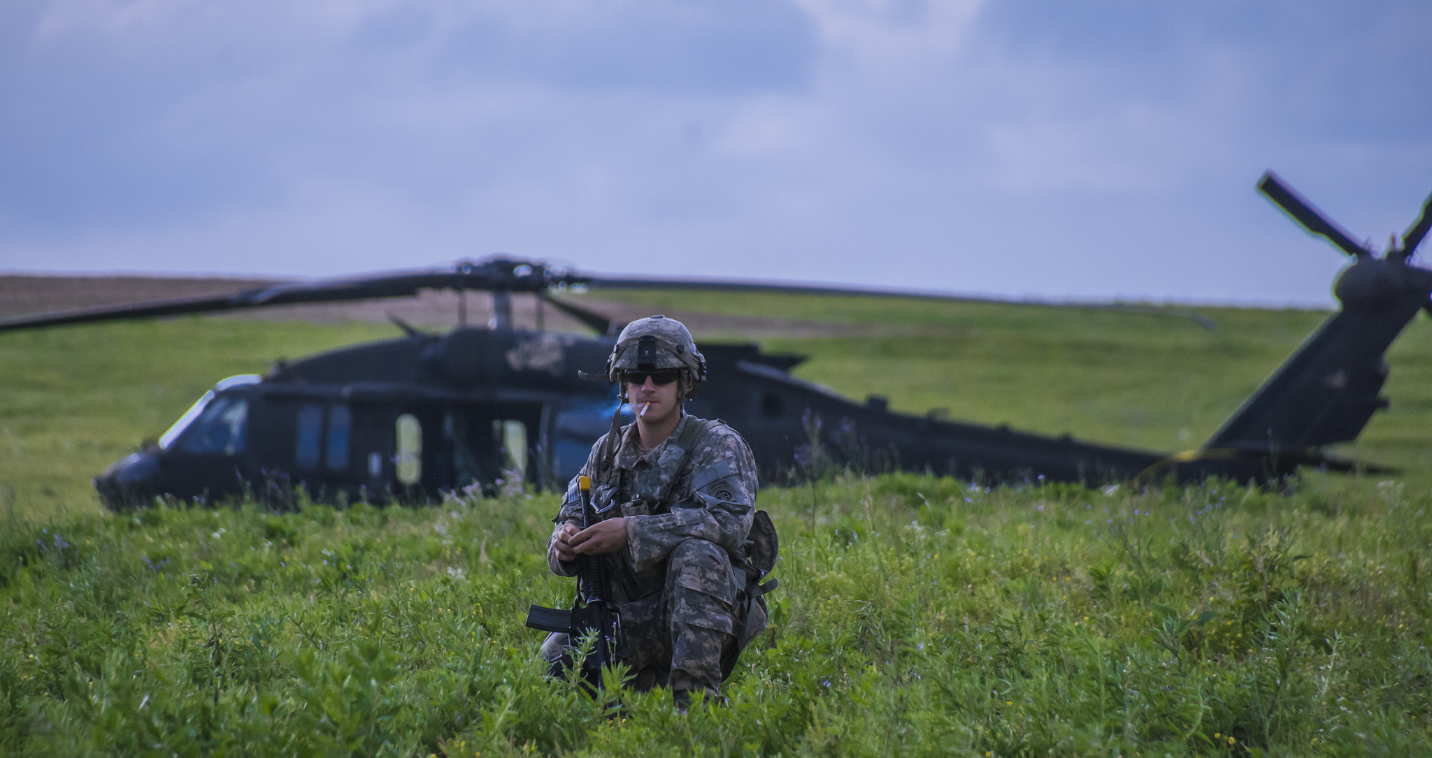 Sigma 18-250mm F3.5-6.3 DC Macro OS HSM sample photo. Soldier in field photography