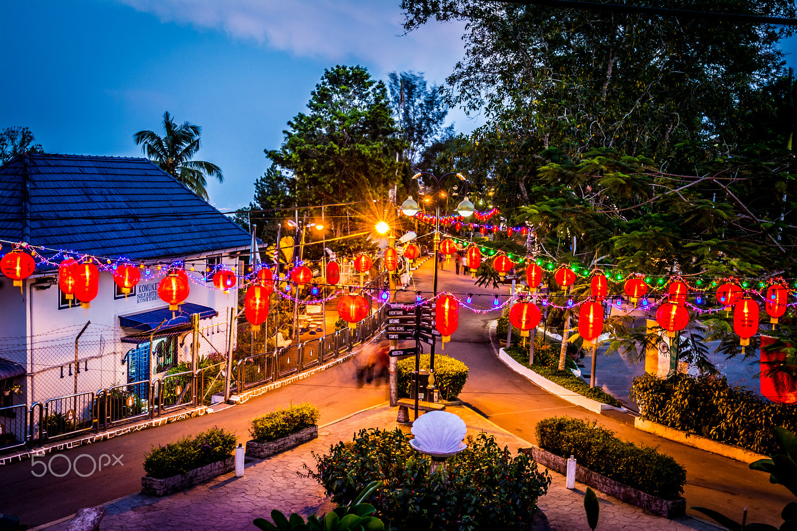 Nikon AF-S Nikkor 17-35mm F2.8D ED-IF sample photo. Chinese new year decoration on penang hill photography