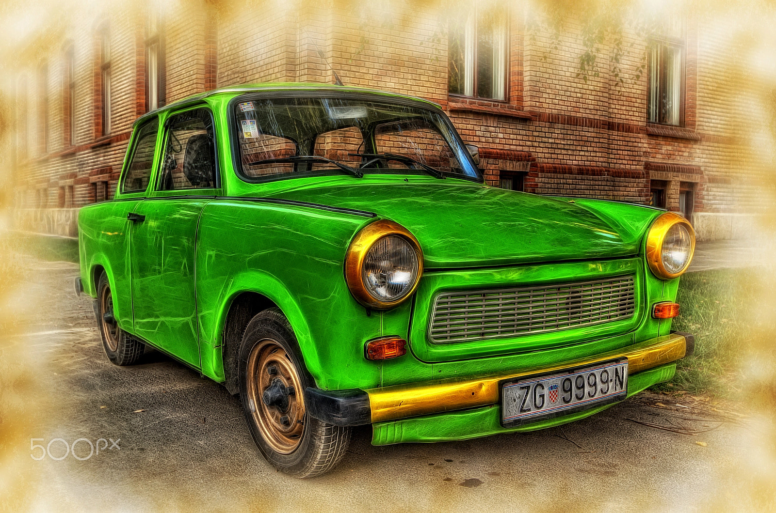 Pentax K200D sample photo. Trabant photography