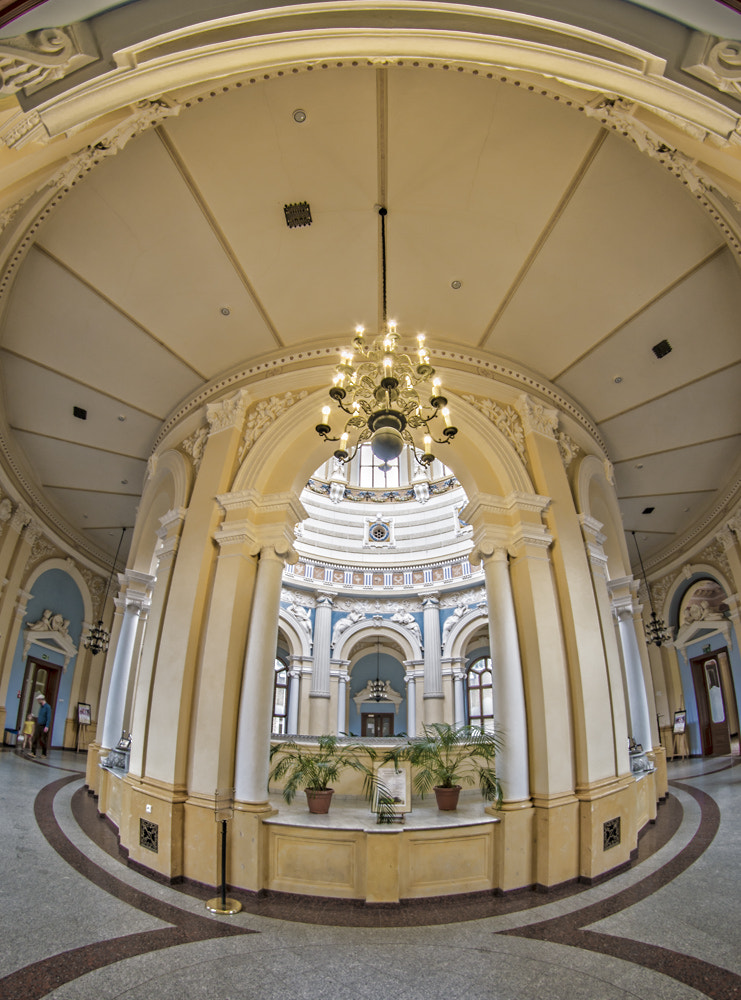 Nikon D600 + Samyang 8mm F3.5 Aspherical IF MC Fisheye sample photo. Dom zdrojowy photography