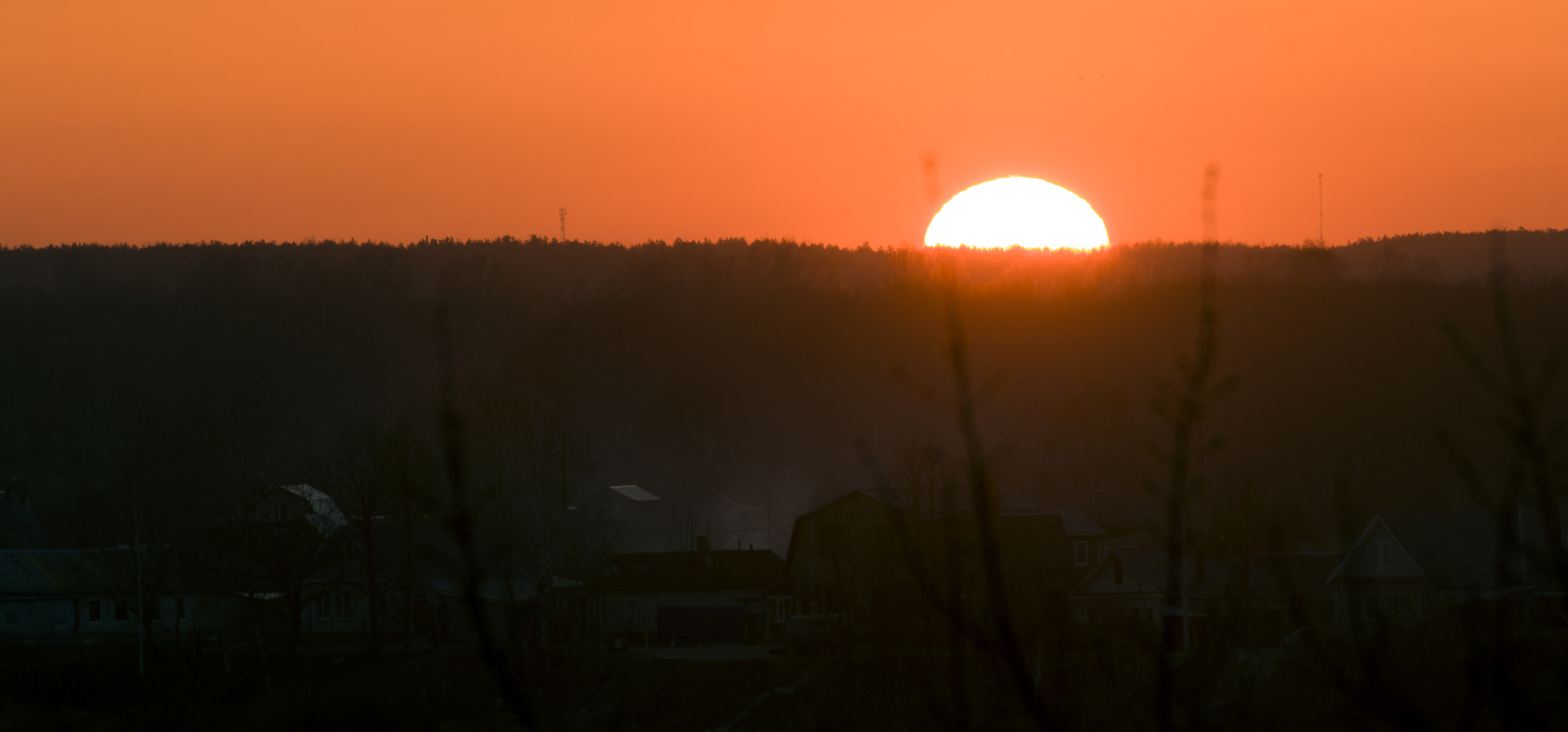Sony 70-300mm F4.5-5.6 G SSM sample photo. Sunset in kovrov photography