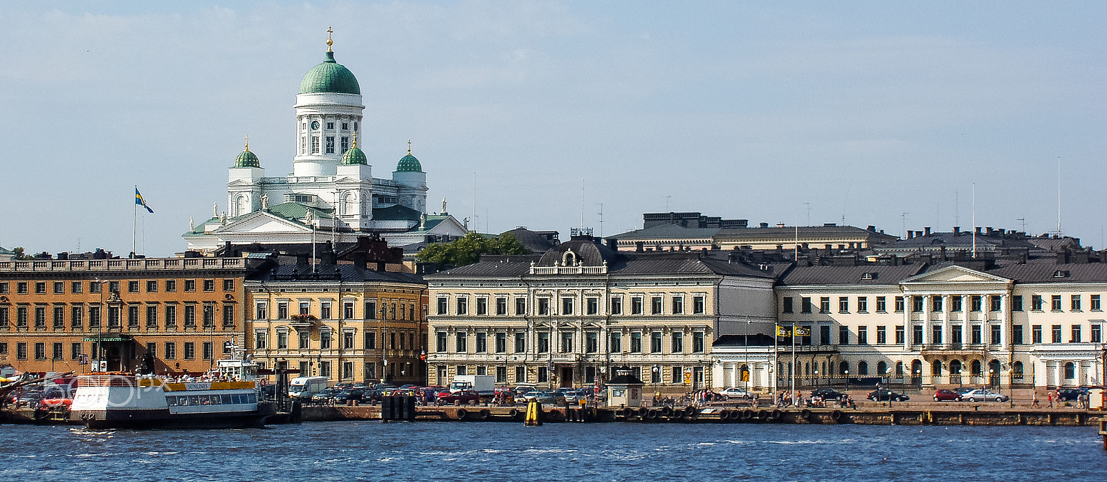 Olympus X-3,C-60Z sample photo. Helsinki skyline photography