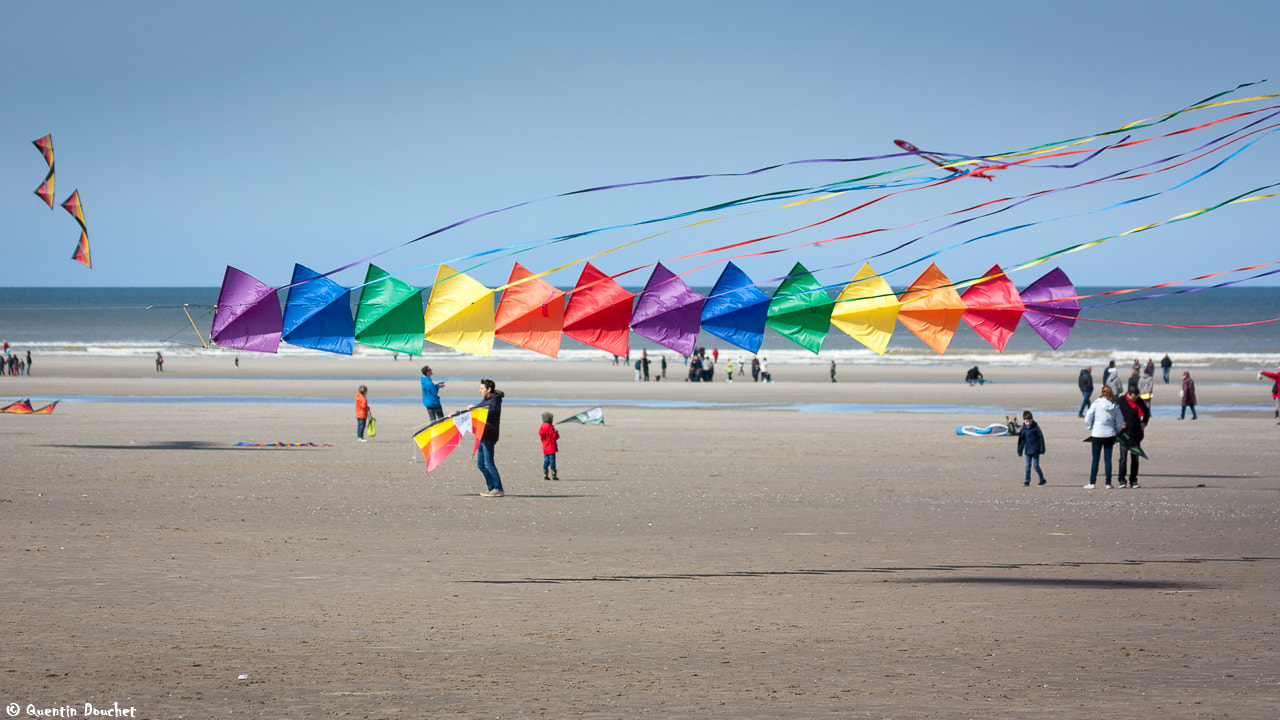 Canon EF 100-400mm F4.5-5.6L IS USM sample photo. Cerf-volant multicolore - ricv 2016 berck photography