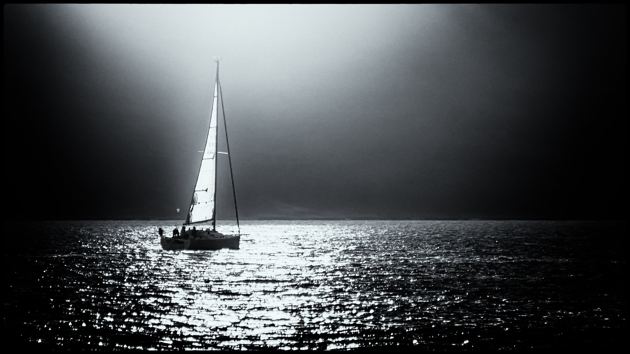 Canon EF 90-300mm F4.5-5.6 sample photo. [o°] misty morning sail photography