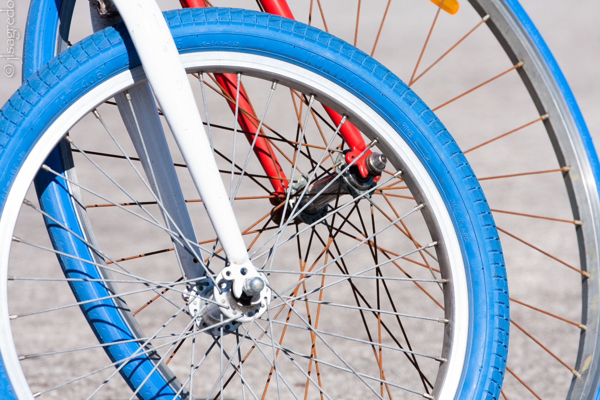 Canon EF 70-300mm F4-5.6L IS USM sample photo. Bici azul del mar photography