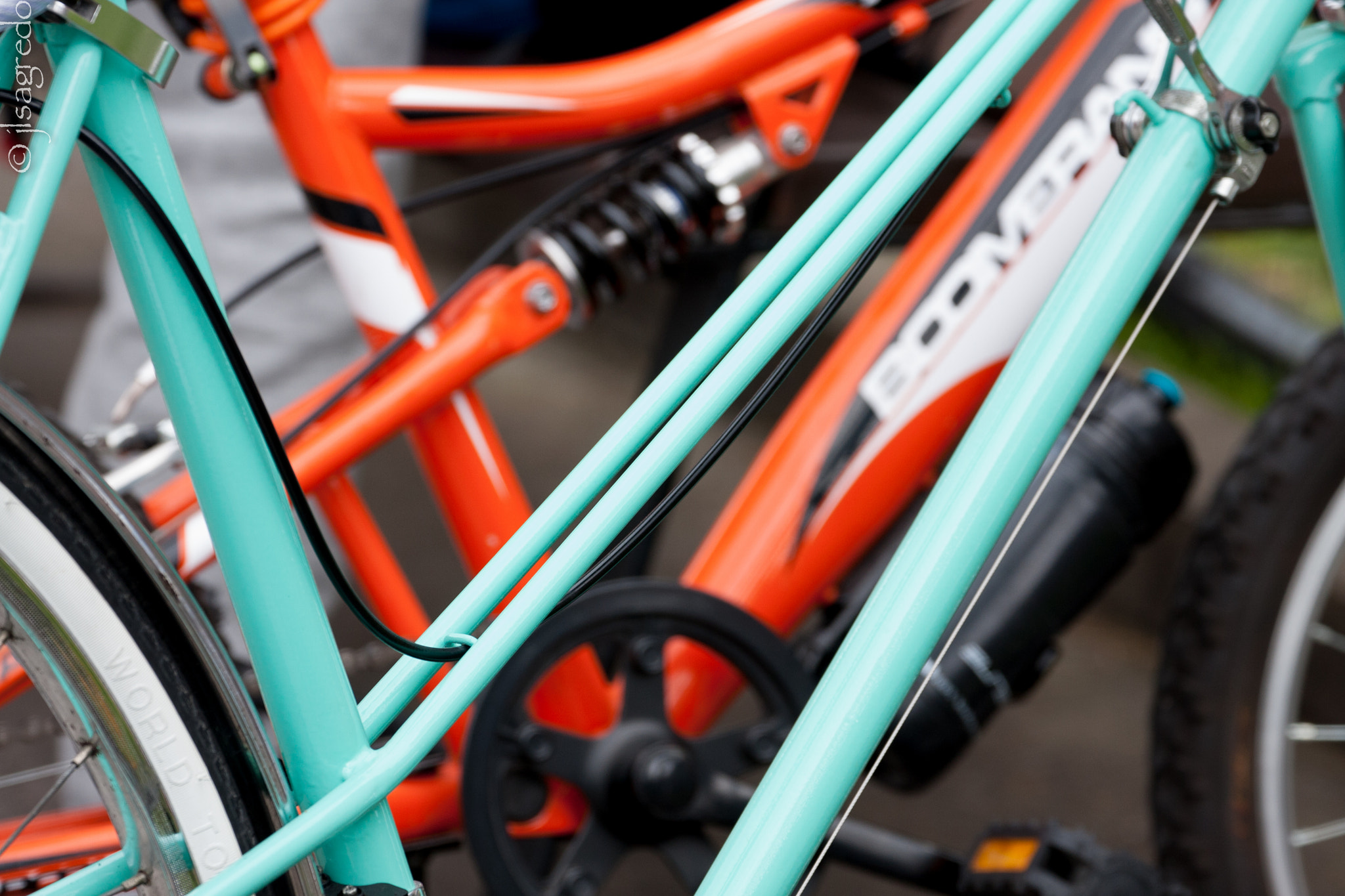 Canon EF 70-300mm F4-5.6L IS USM sample photo. Bicis de color photography