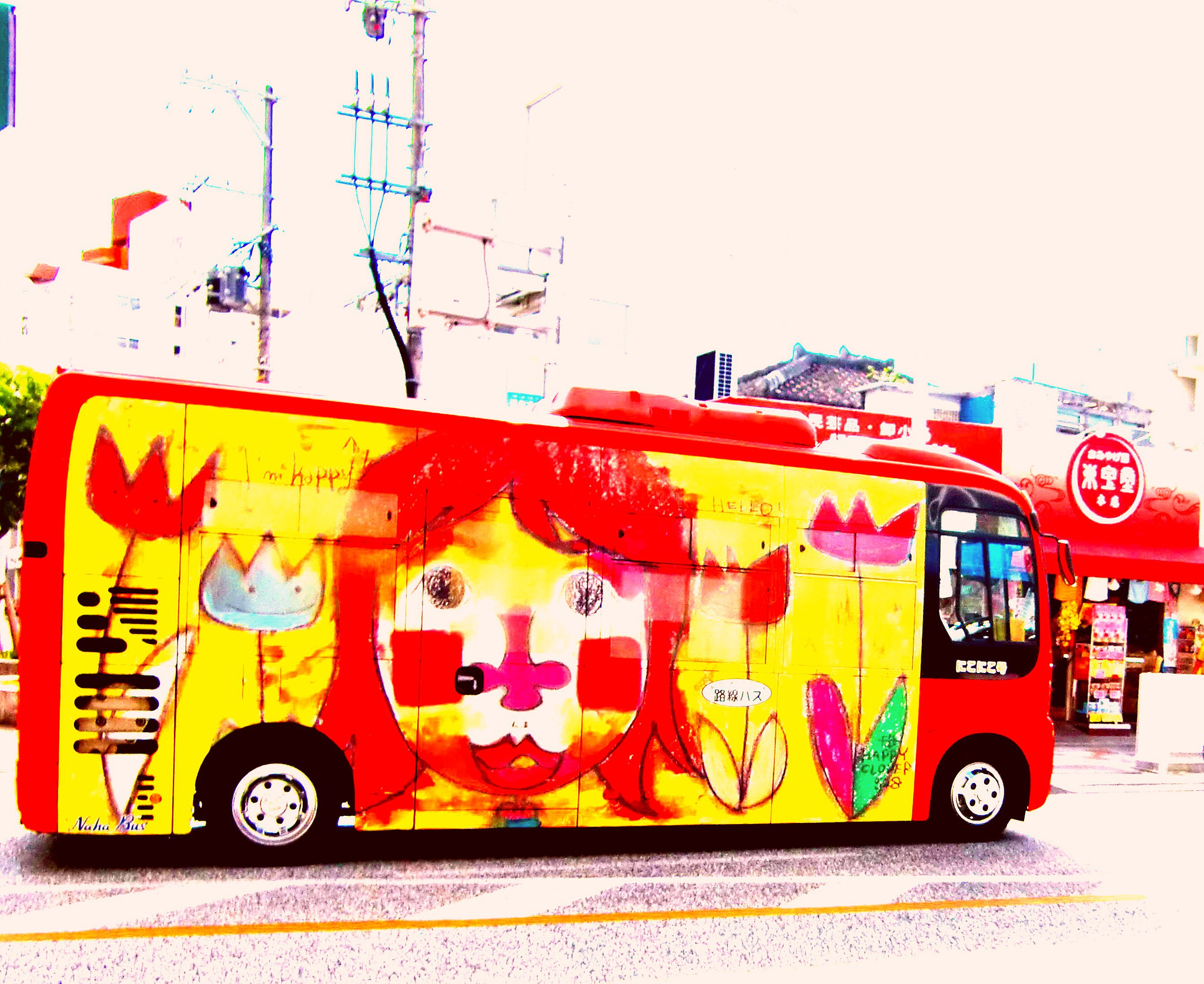 CASIO EX-Z450 sample photo. Girly red bus for public photography