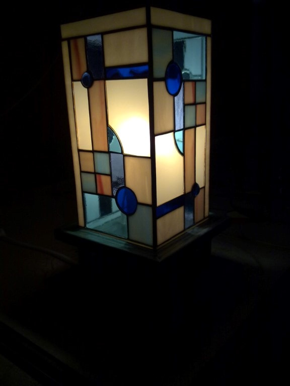 Nokia N85 sample photo. Art deco stojacia tiffany lampa photography