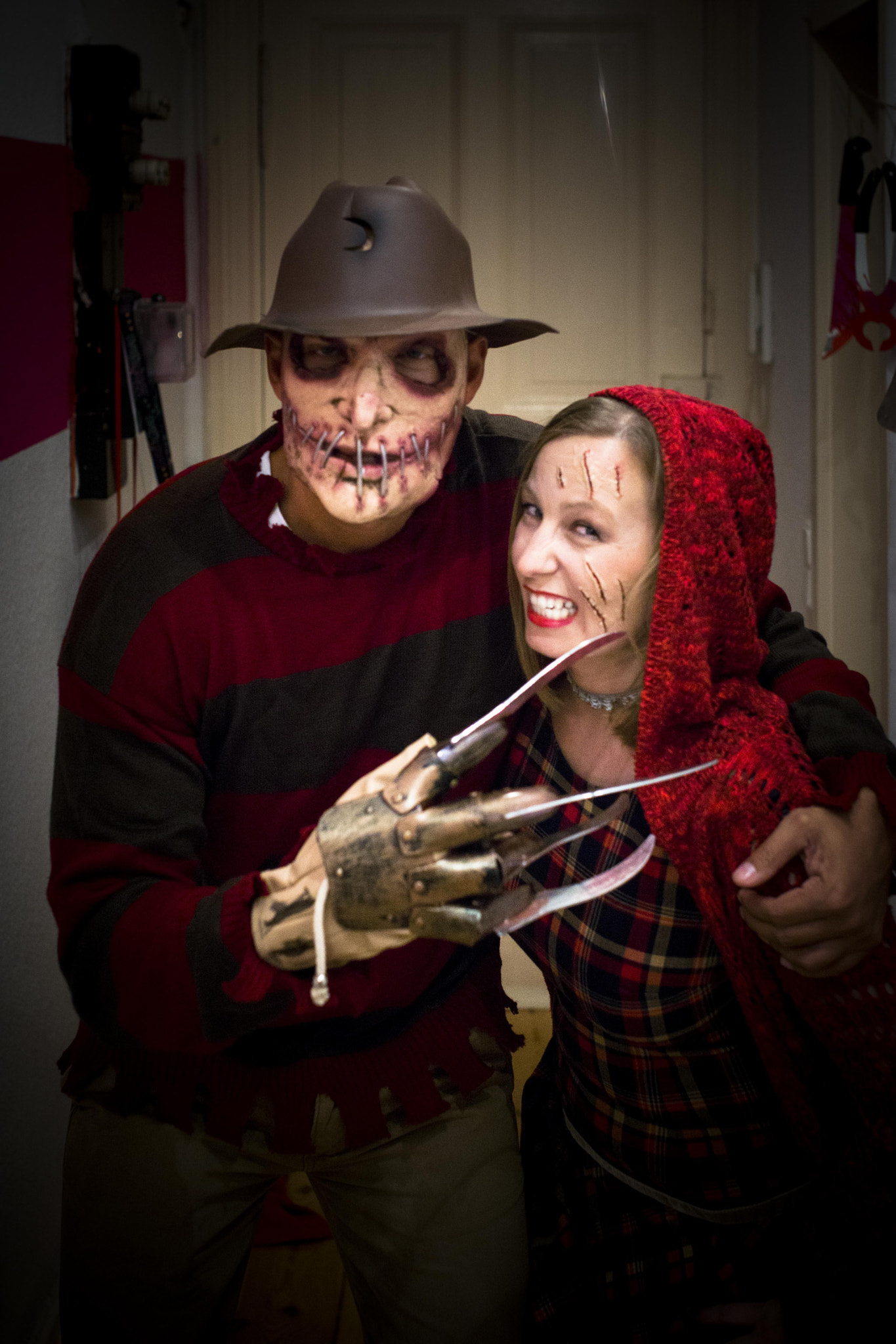 Sony SLT-A77 + Sigma 35mm F1.4 DG HSM Art sample photo. Red riding hood and freddy kruger photography