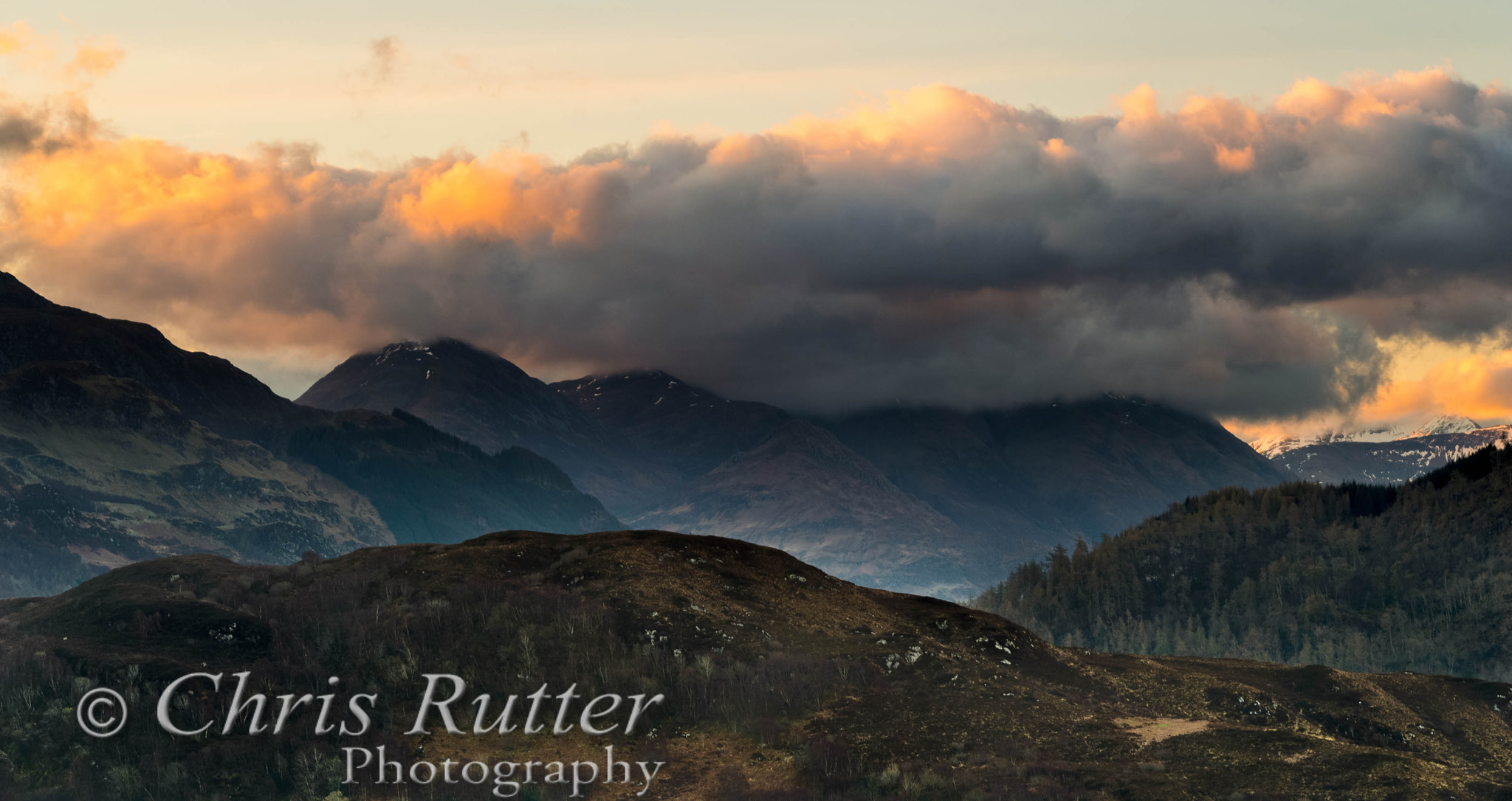 Nikon D800 + Sigma 70-200mm F2.8 EX DG OS HSM sample photo. Sunrise, five sisters of kintail photography