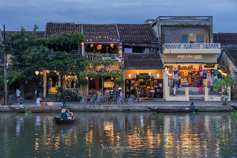Sony a7 + Canon EF 85mm F1.2L II USM sample photo. Hoi an river. photography