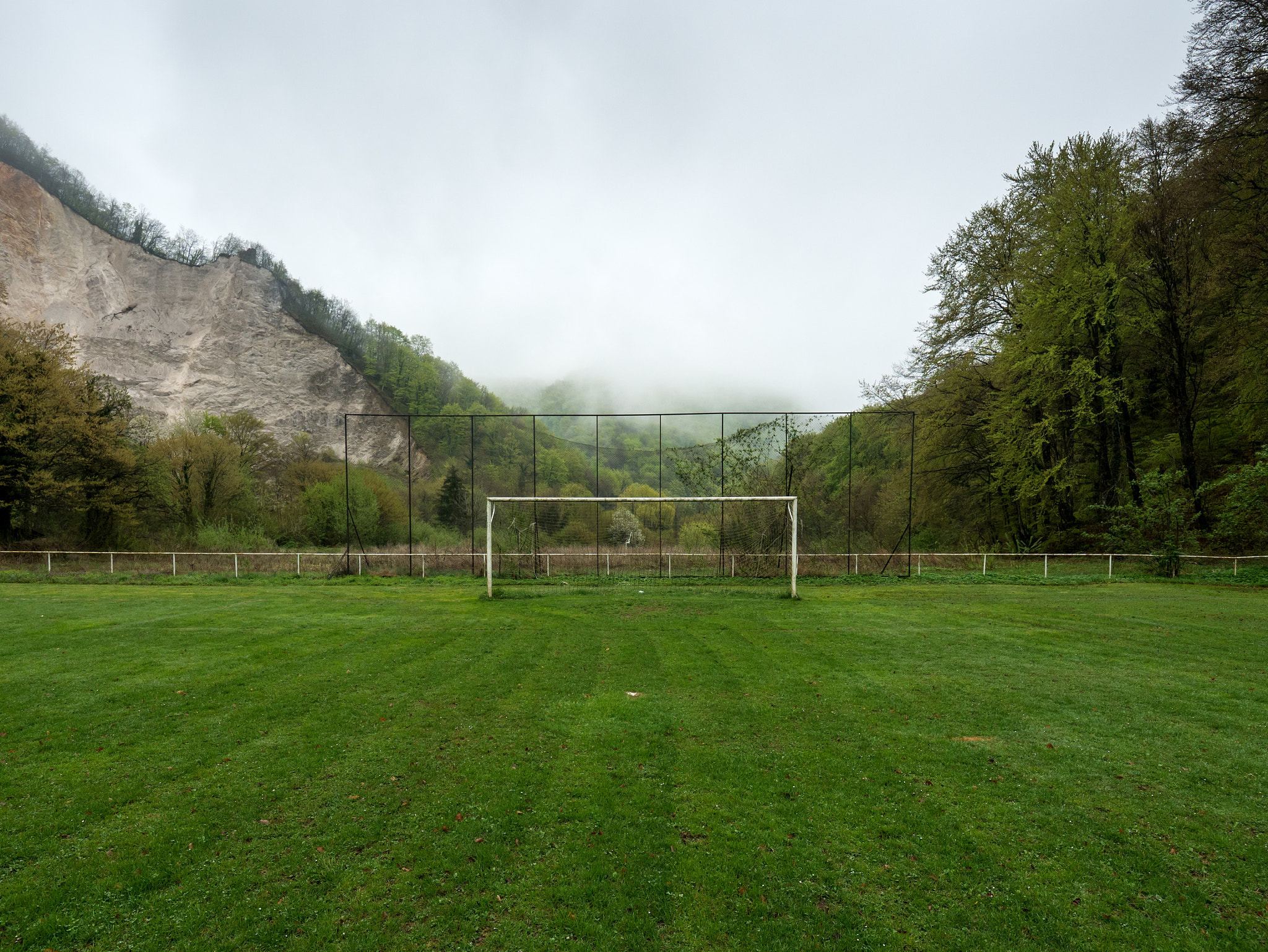 Panasonic Lumix DMC-GX7 sample photo. A goalpost in the hills photography