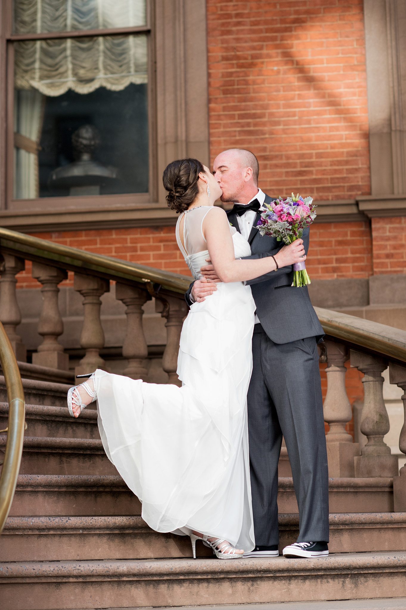 Nikon Df + Nikon AF-S Nikkor 85mm F1.4G sample photo. B&t on the steps the league photography