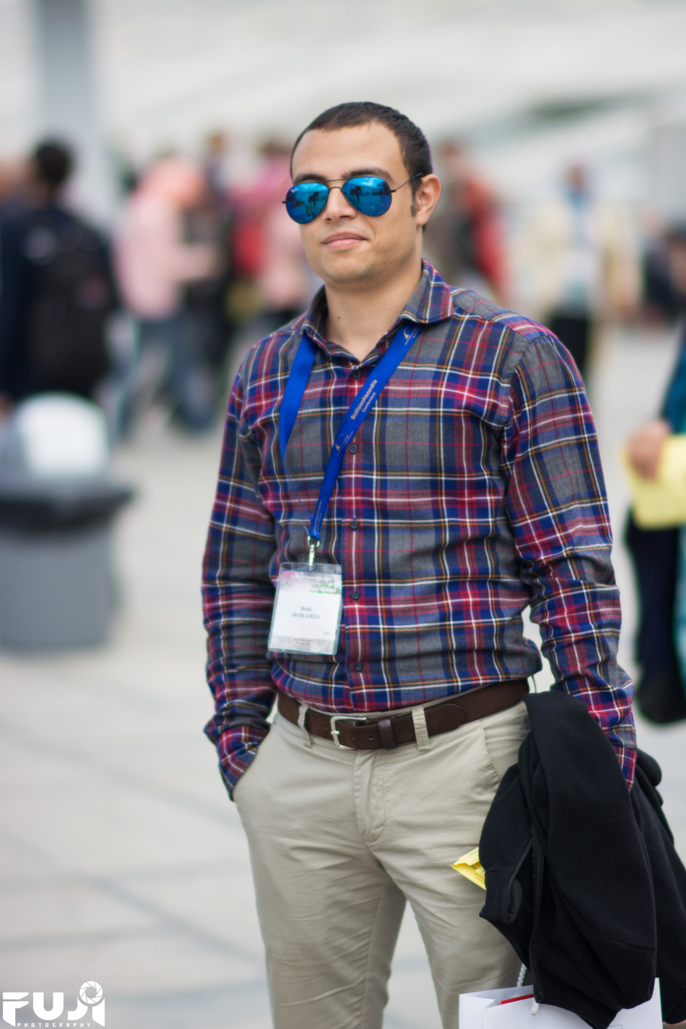 Nikon D5200 + Sigma 85mm F1.4 EX DG HSM sample photo. Man standing at bibliotheca of alexandria photography