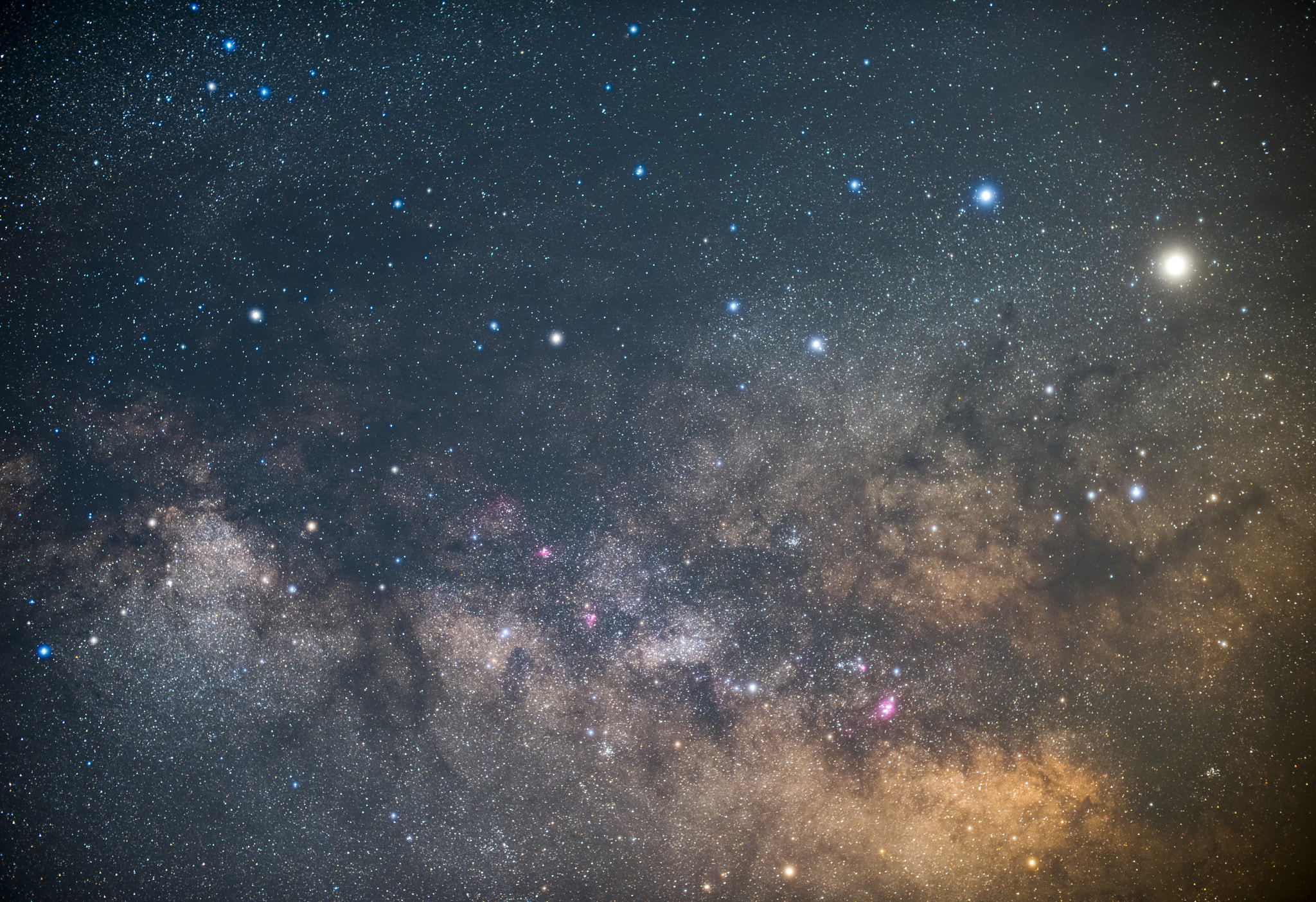 Nikon D810A + Nikon AF-S Nikkor 50mm F1.4G sample photo. Milky way center photography