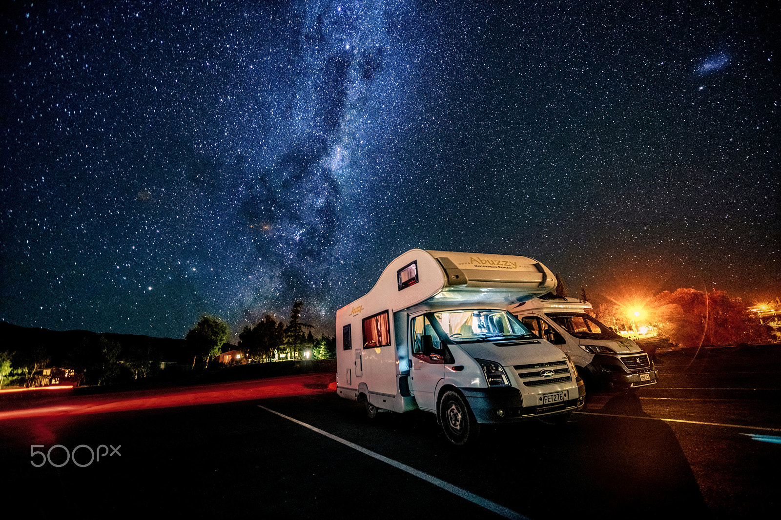 Sony a7R II + Sony Vario-Sonnar T* 16-35mm F2.8 ZA SSM sample photo. Motorhome night photography