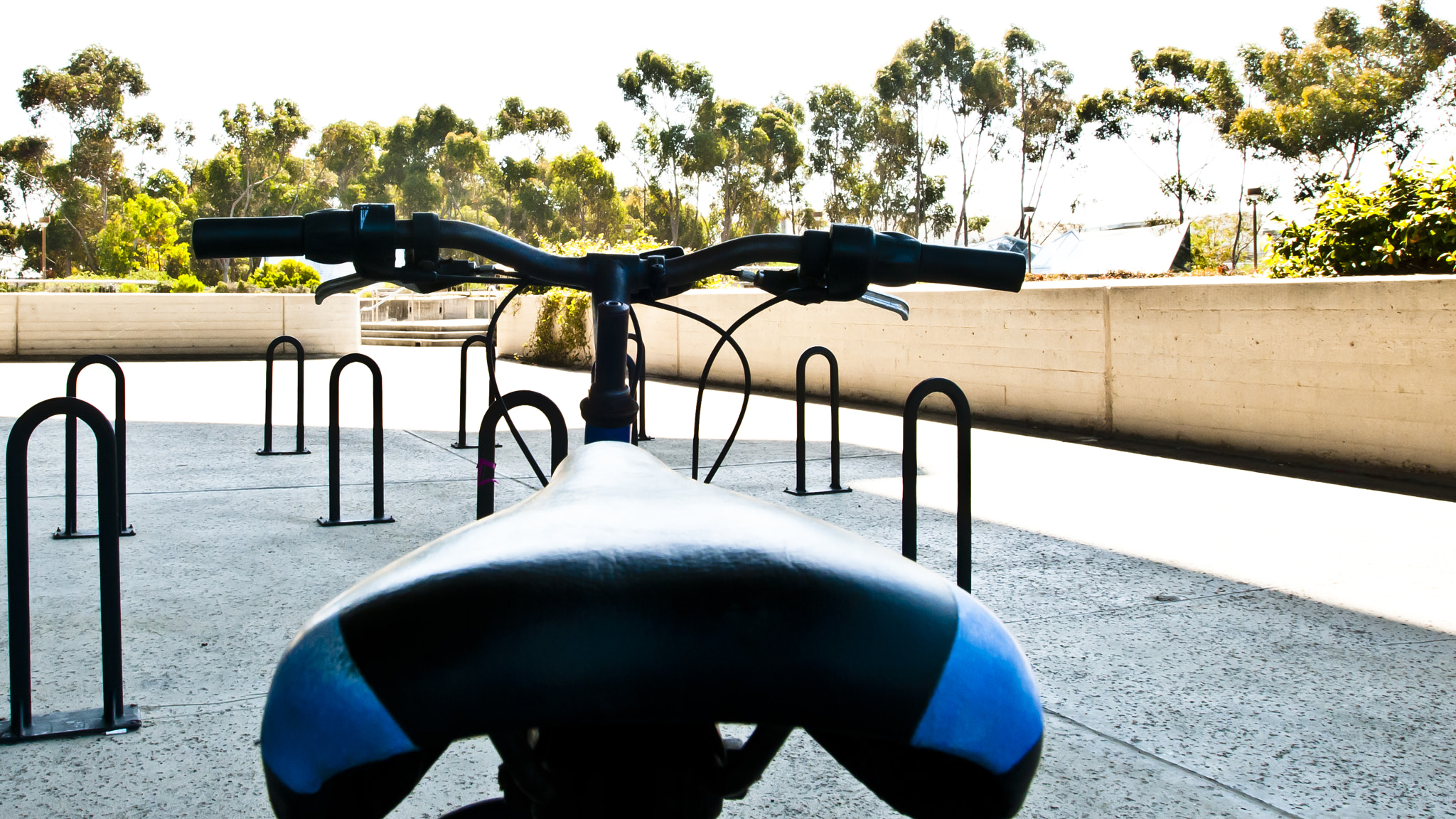 Nikon AF-S Nikkor 17-35mm F2.8D ED-IF sample photo. Bike seat view photography
