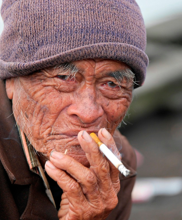 Panasonic Lumix DMC-GH3 sample photo. Old man / lake batur 4 photography