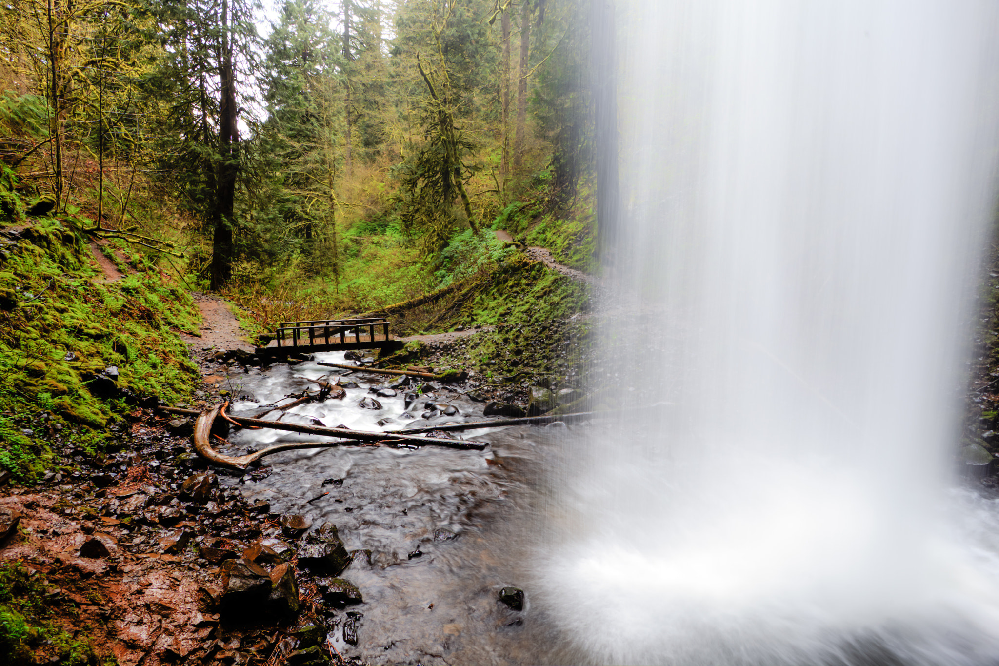 Canon EF-S 17-85mm F4-5.6 IS USM sample photo. Behind the falls photography