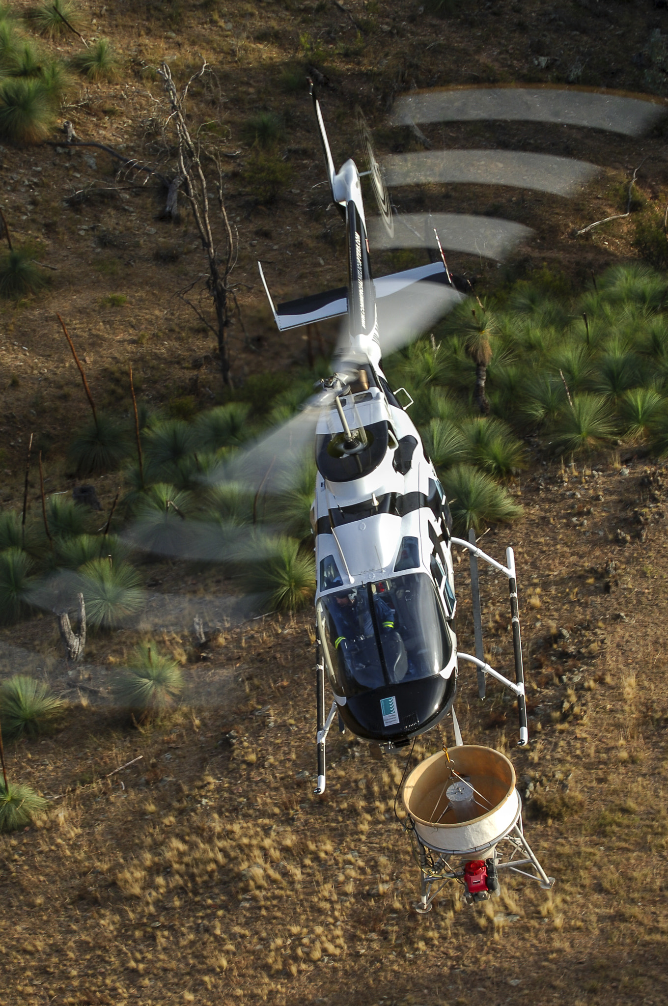 Nikon D2X sample photo. Helicopter topdressing 2 photography