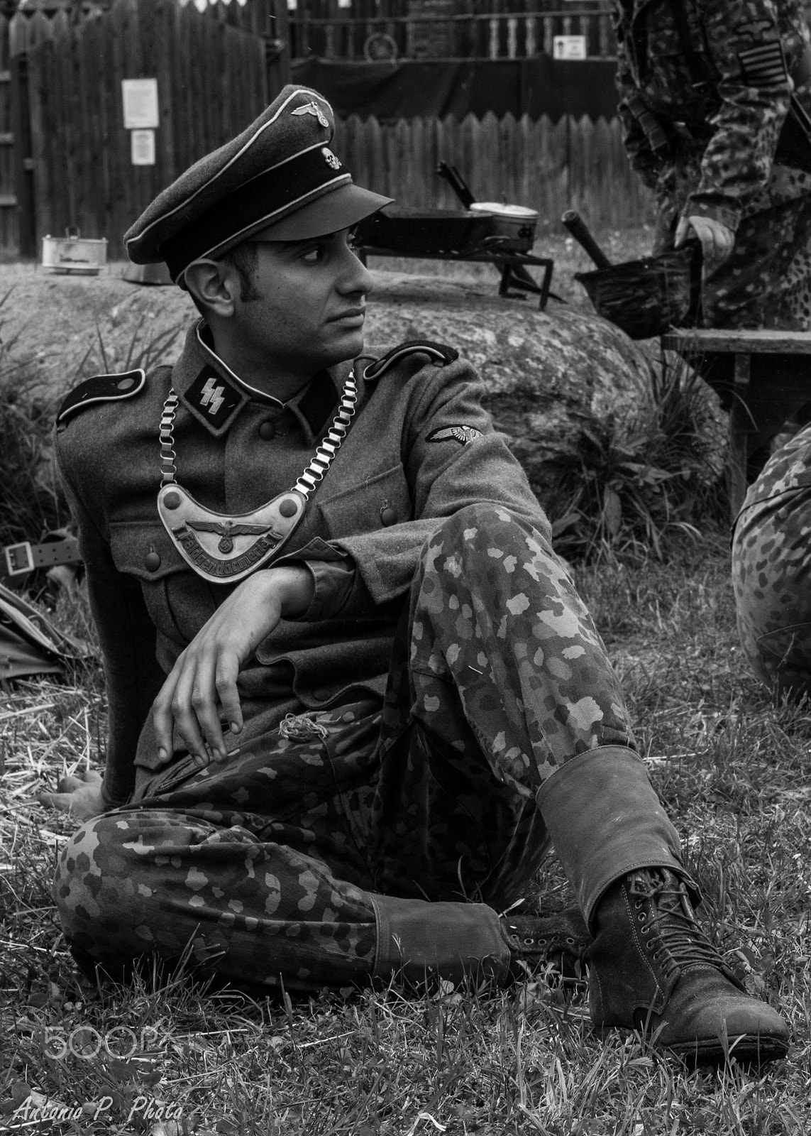 Canon EOS 70D + Canon EF 50mm f/1.8 sample photo. German soldier - reenacting ww ii photography