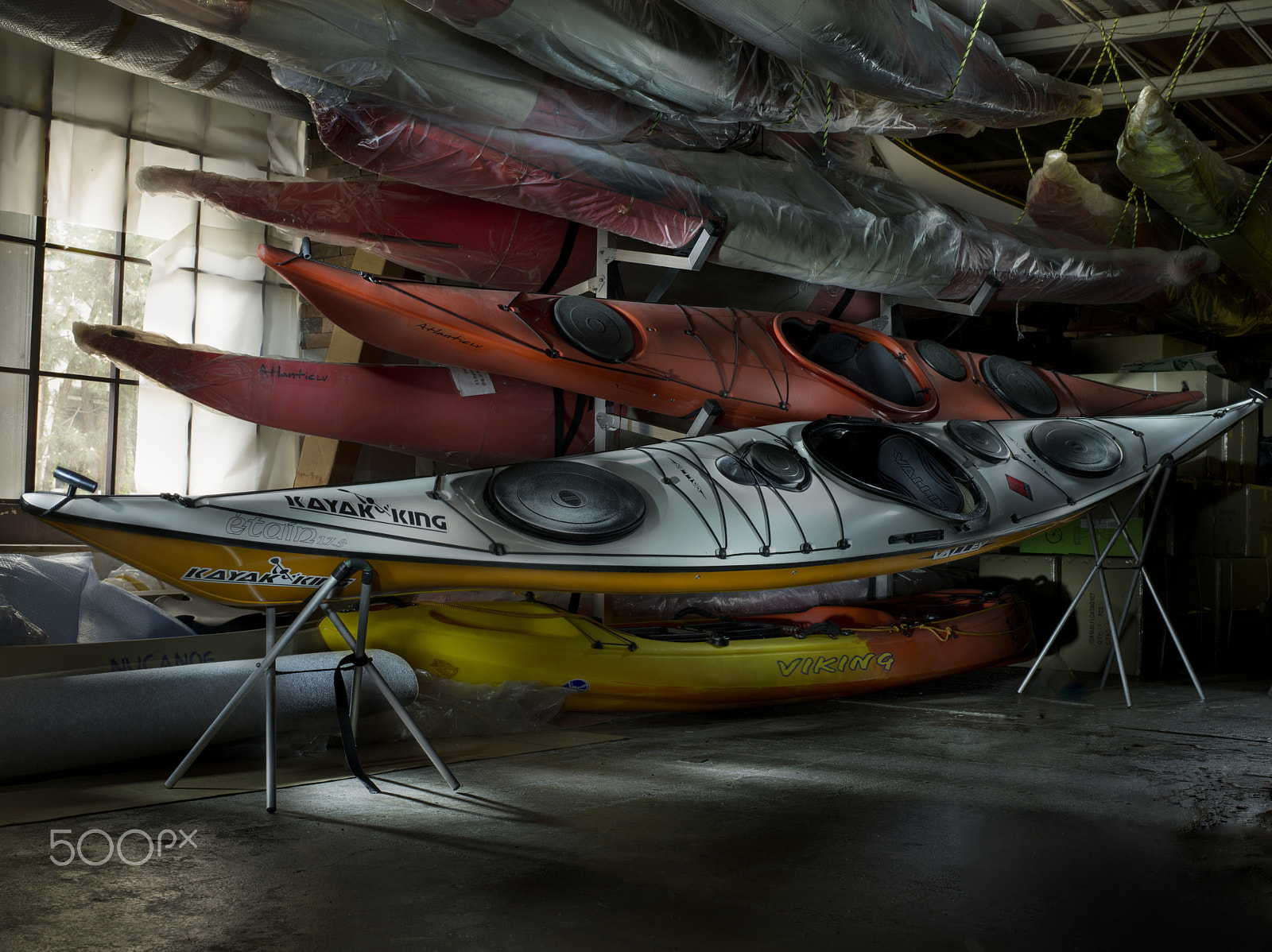 Pentax 645D sample photo. Kayak lightpainting. photography