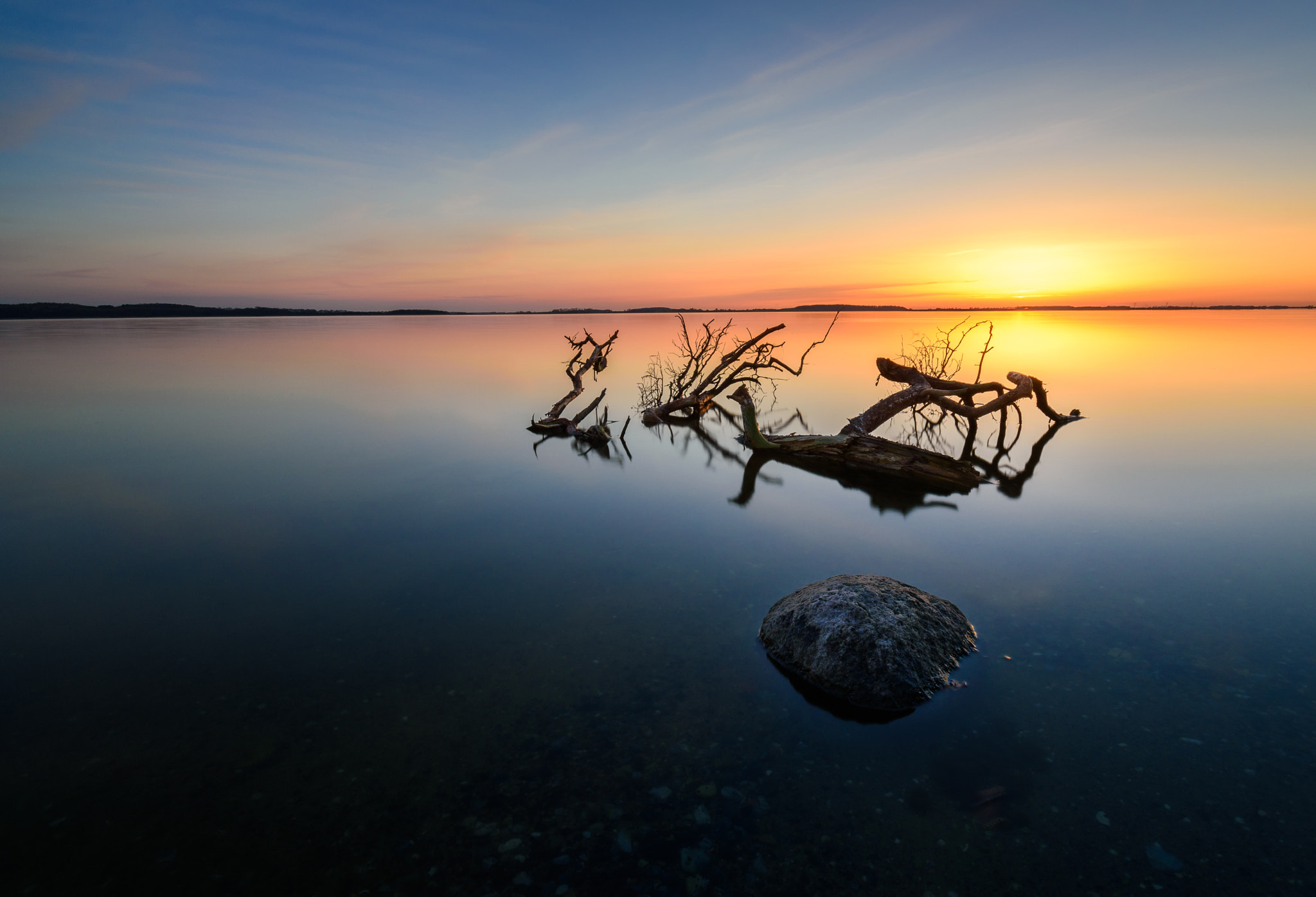 Sigma 10-20mm F4-5.6 EX DC HSM sample photo. Sunset at baltic sea photography