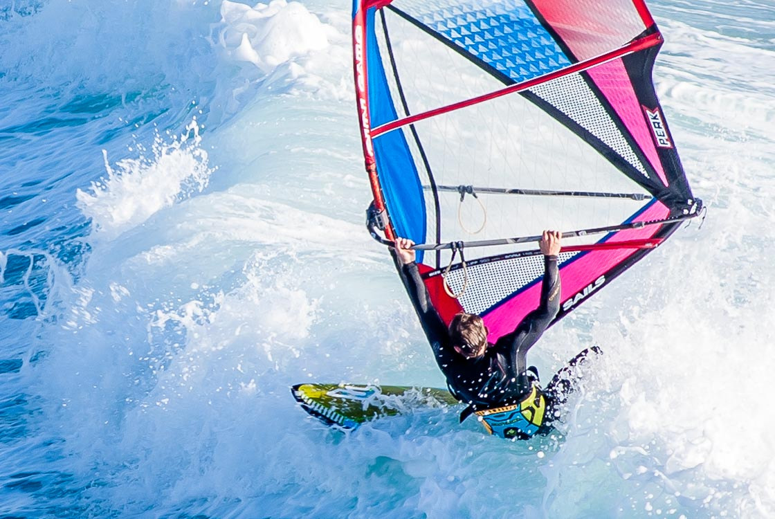 Sony Alpha DSLR-A300 + Sigma 70-300mm F4-5.6 DL Macro sample photo. Wind surfing photography