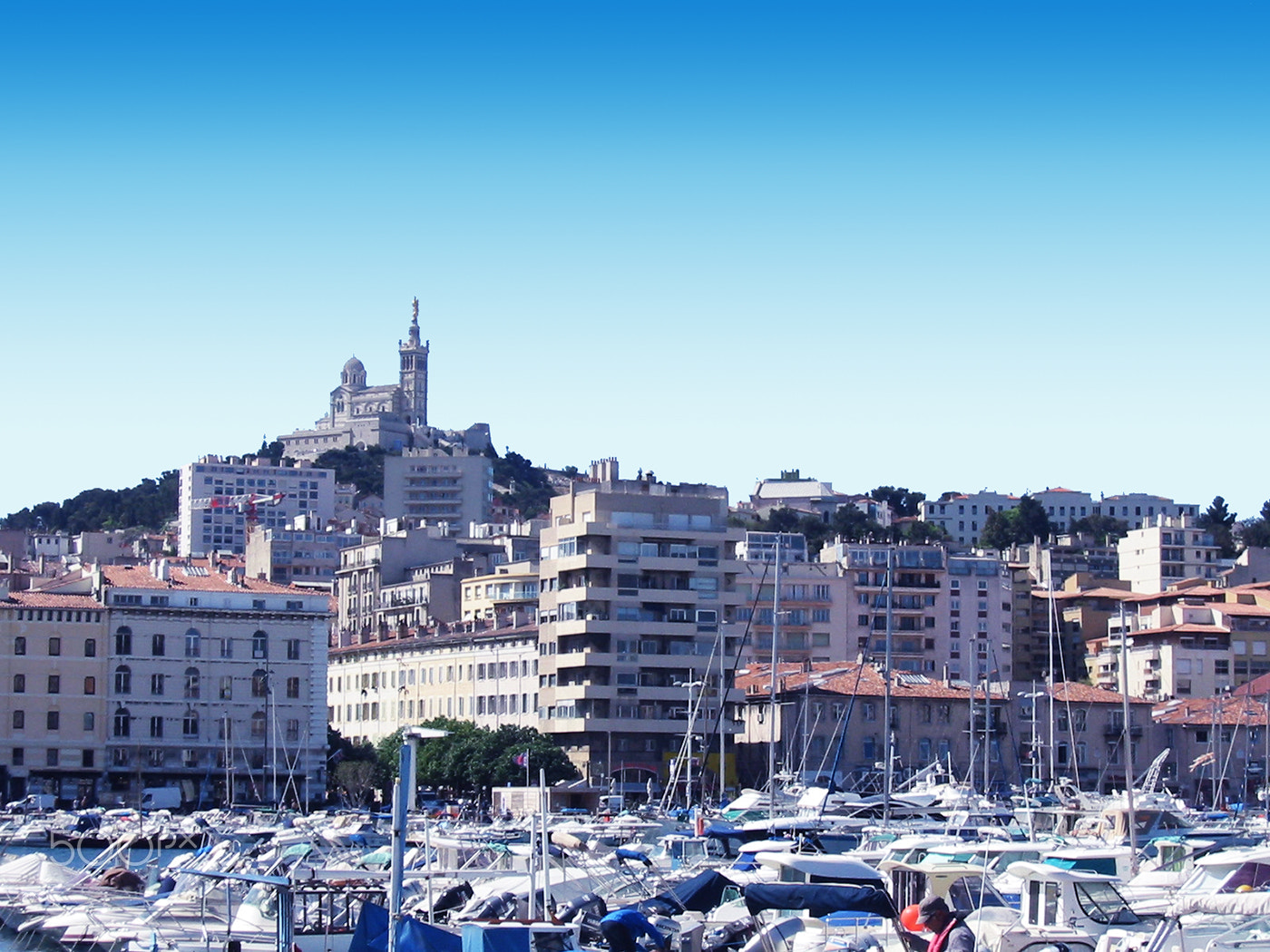 Canon DIGITAL IXUS 300 sample photo. Marseille cathedral - the old harbour photography