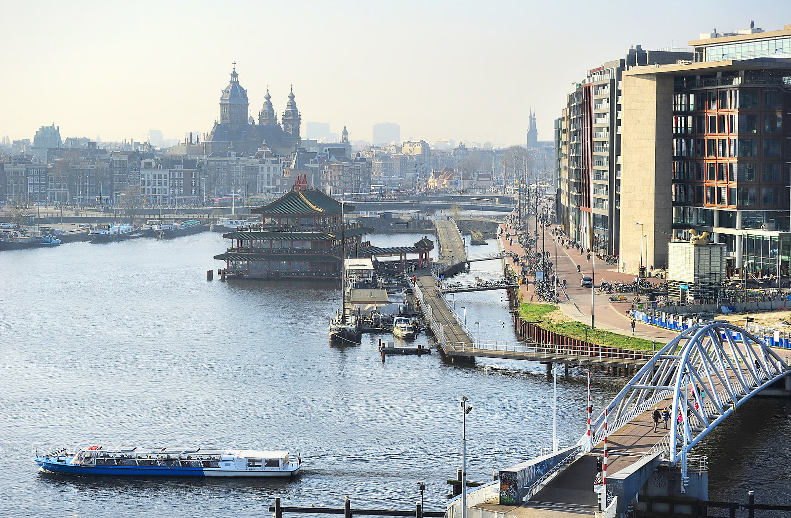 AF Zoom-Nikkor 28-80mm f/3.3-5.6G sample photo. Amsterdam skyline photography