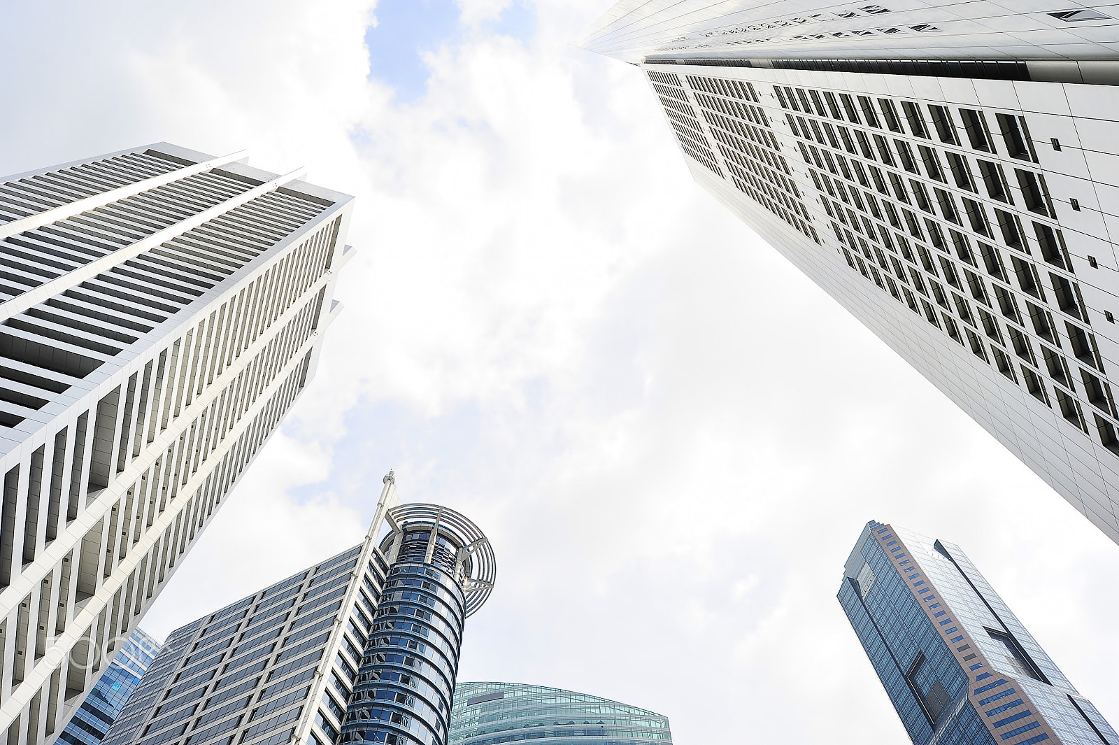 AF Zoom-Nikkor 28-80mm f/3.3-5.6G sample photo. Office buildings in singapore photography