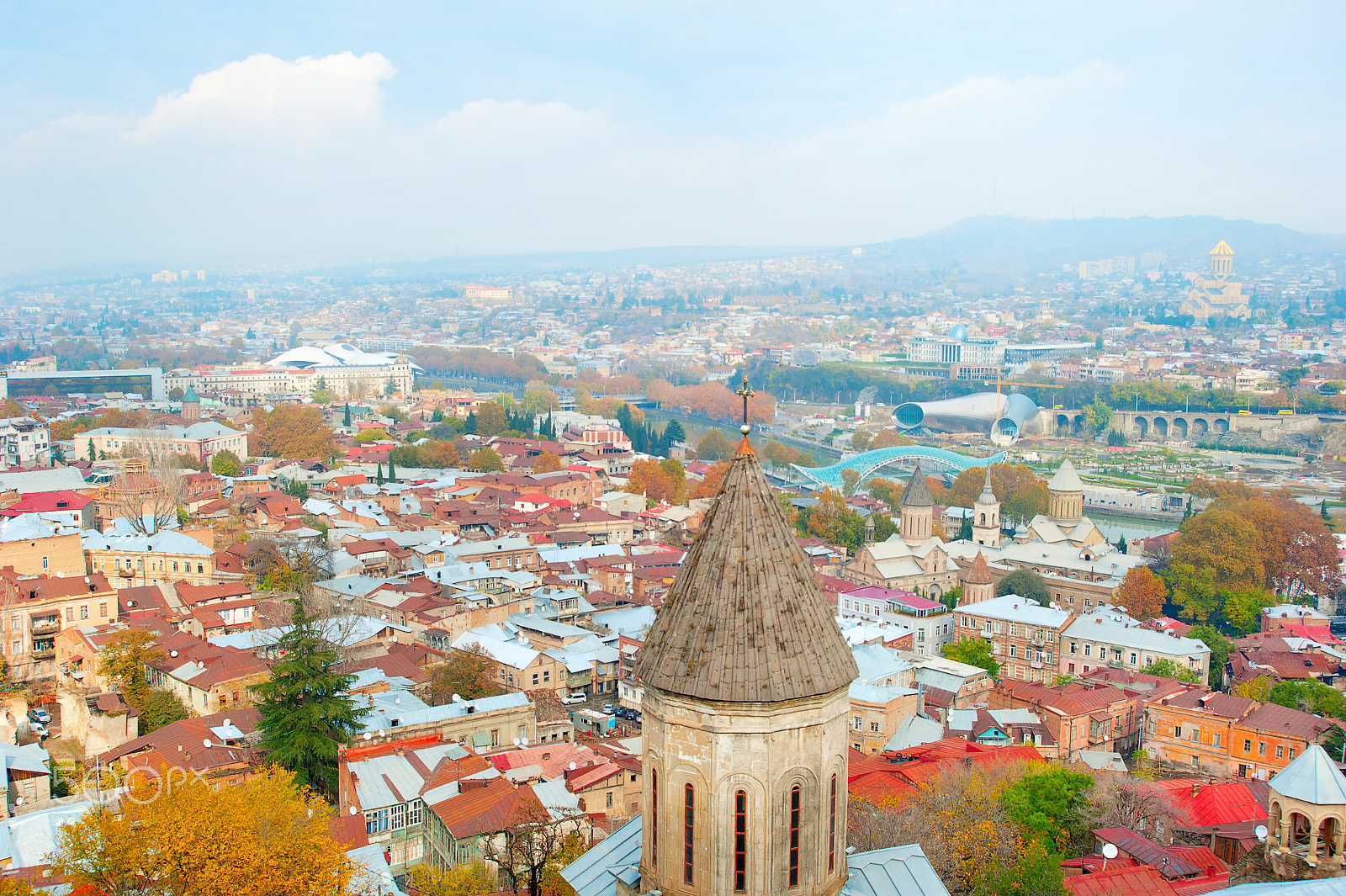 AF Zoom-Nikkor 28-80mm f/3.3-5.6G sample photo. Tbilisi panorama photography