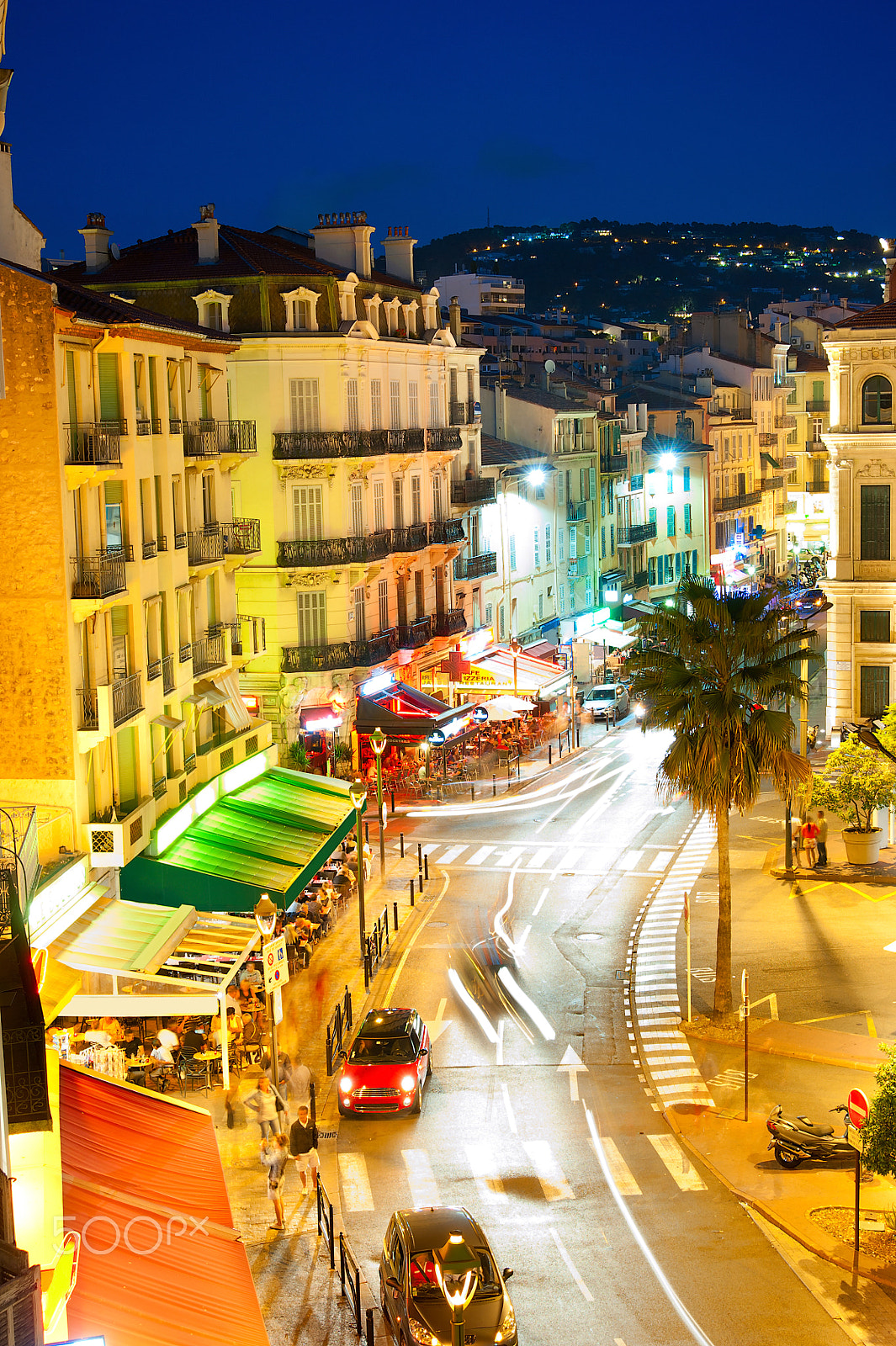 AF Zoom-Nikkor 28-80mm f/3.3-5.6G sample photo. Cannes at night photography