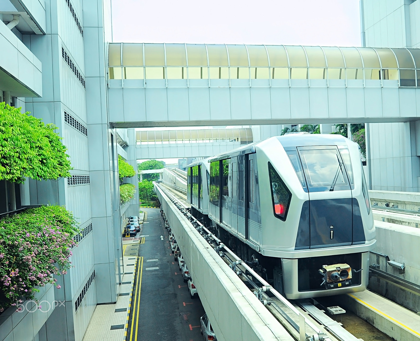 AF Zoom-Nikkor 28-80mm f/3.3-5.6G sample photo. Changi airport skytrain, singapore photography