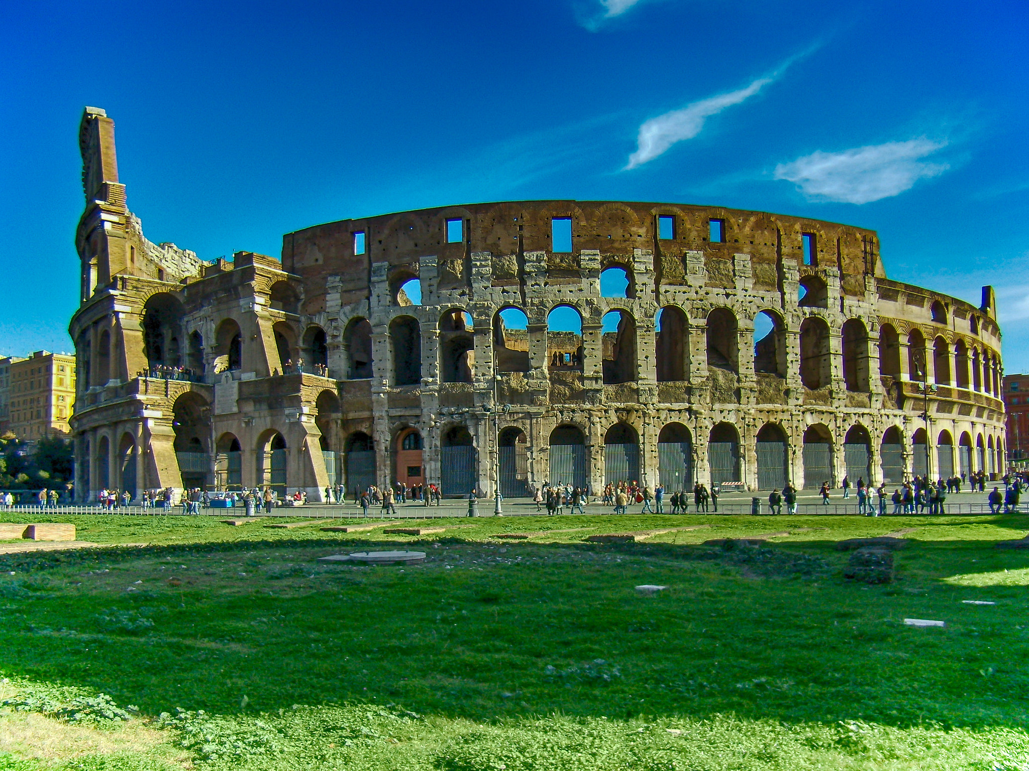 Olympus FE200 sample photo. Rome: colosseum photography