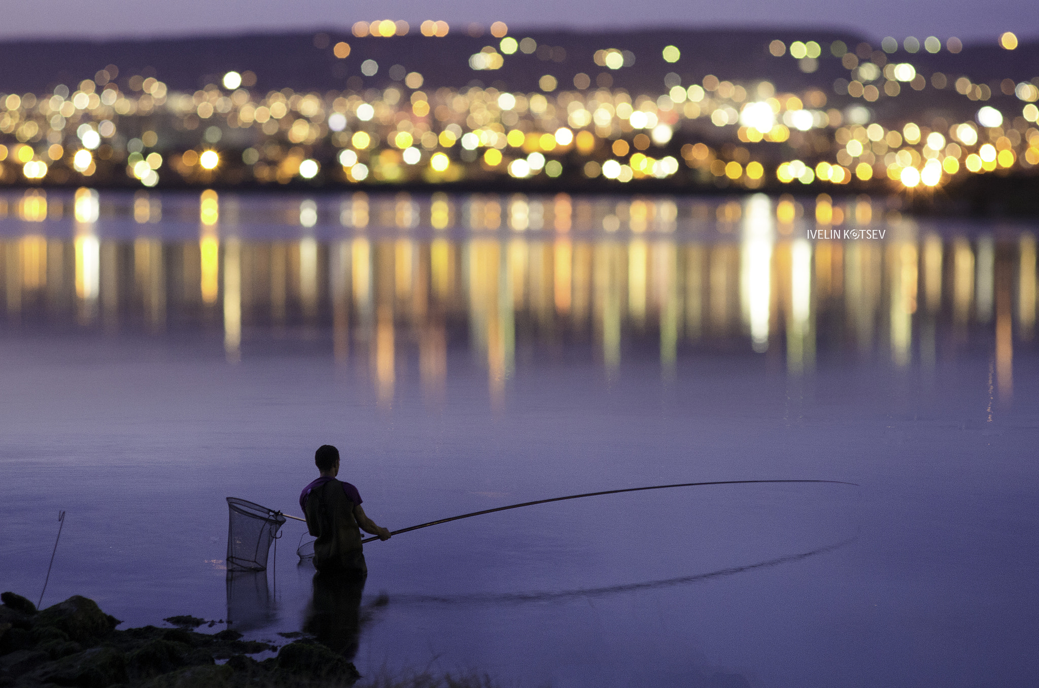 Pentax K-5 + Pentax smc DA 70mm F2.4 AL Limited sample photo. Night fishin' photography