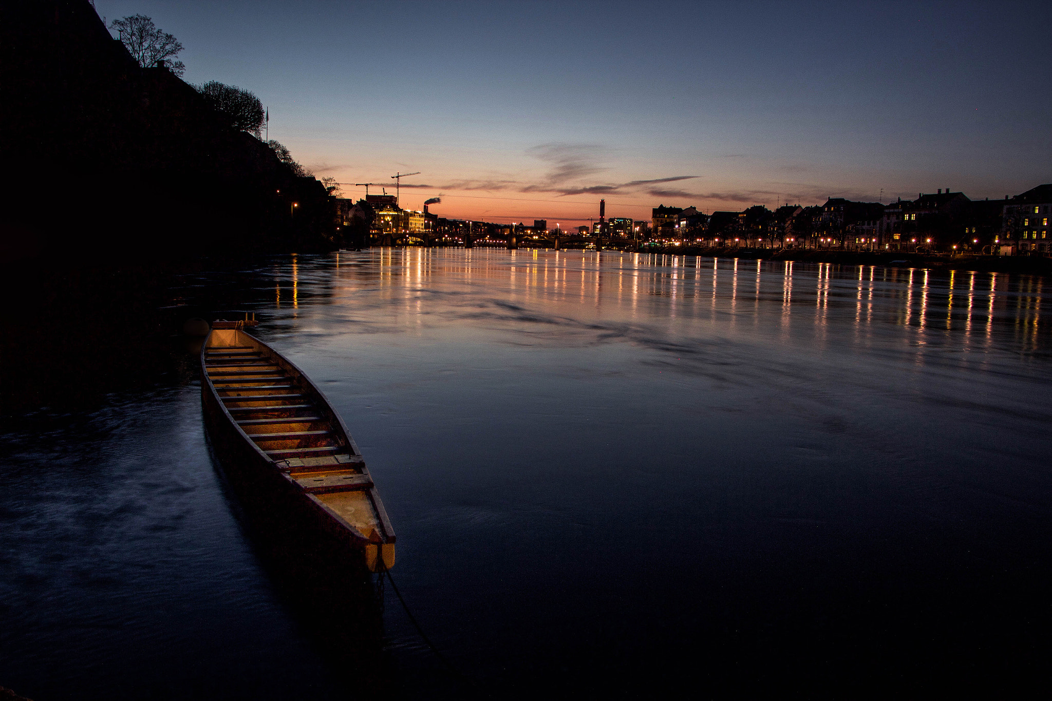Canon EF-S 18-135mm F3.5-5.6 IS STM sample photo. Rhein by night photography