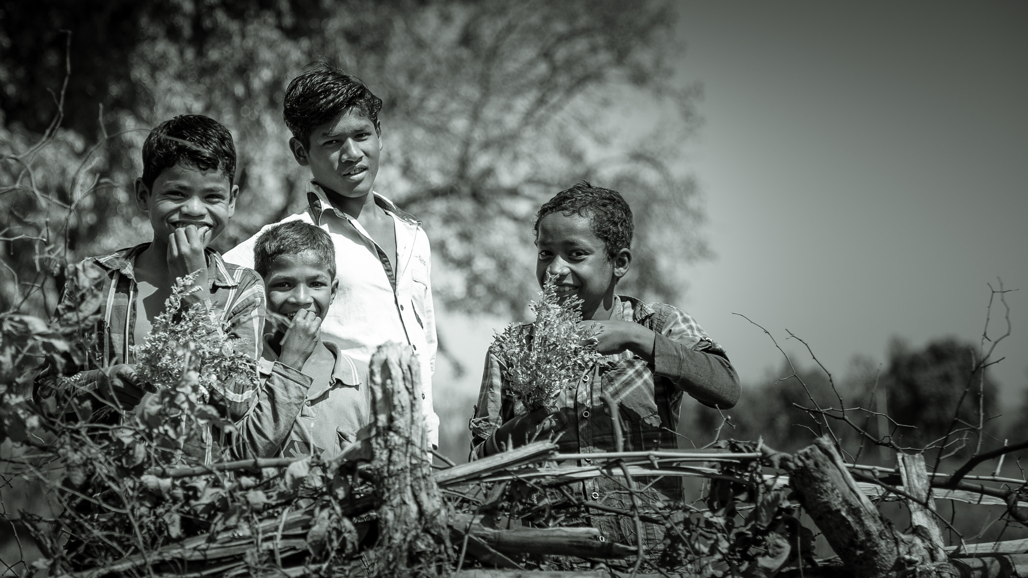 Sony a7S + Canon EF 24-105mm F4L IS USM sample photo. Children of india photography