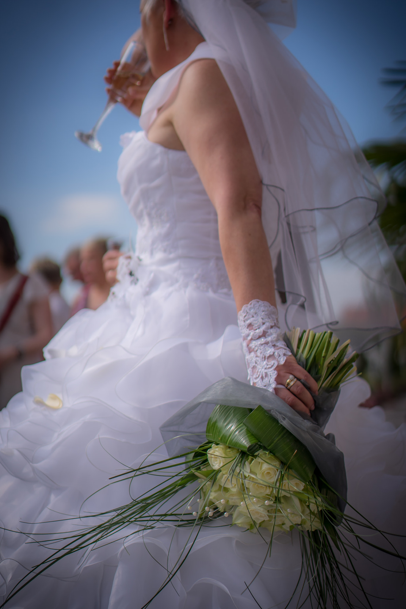 E 50mm F1.8 OSS sample photo. Wedding bouquet photography